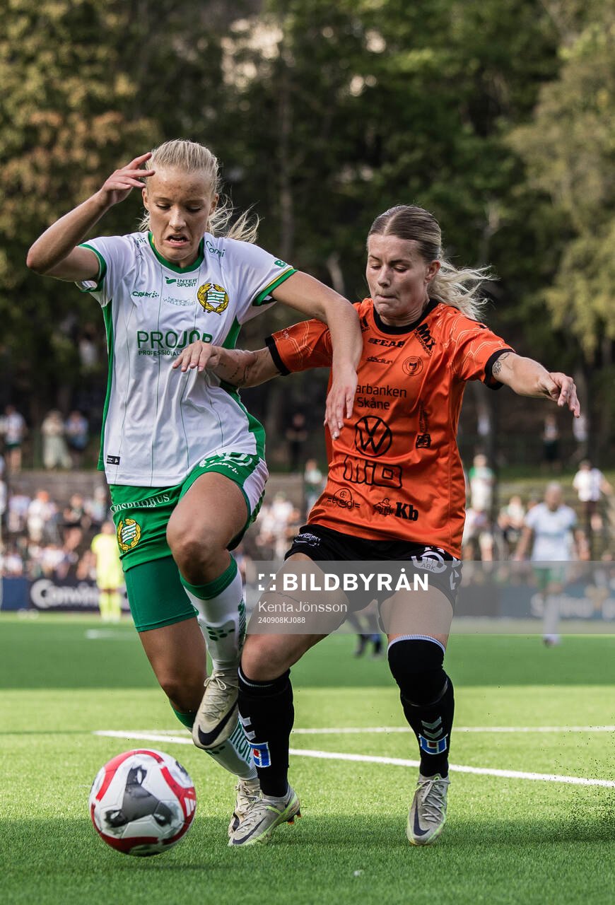 Hammarbys Smilla Holmberg och Kristianstads Tilda Persson