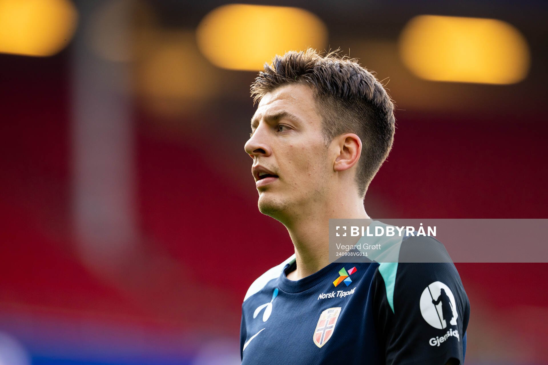Jostein Gundersen of the Norwegian national football team