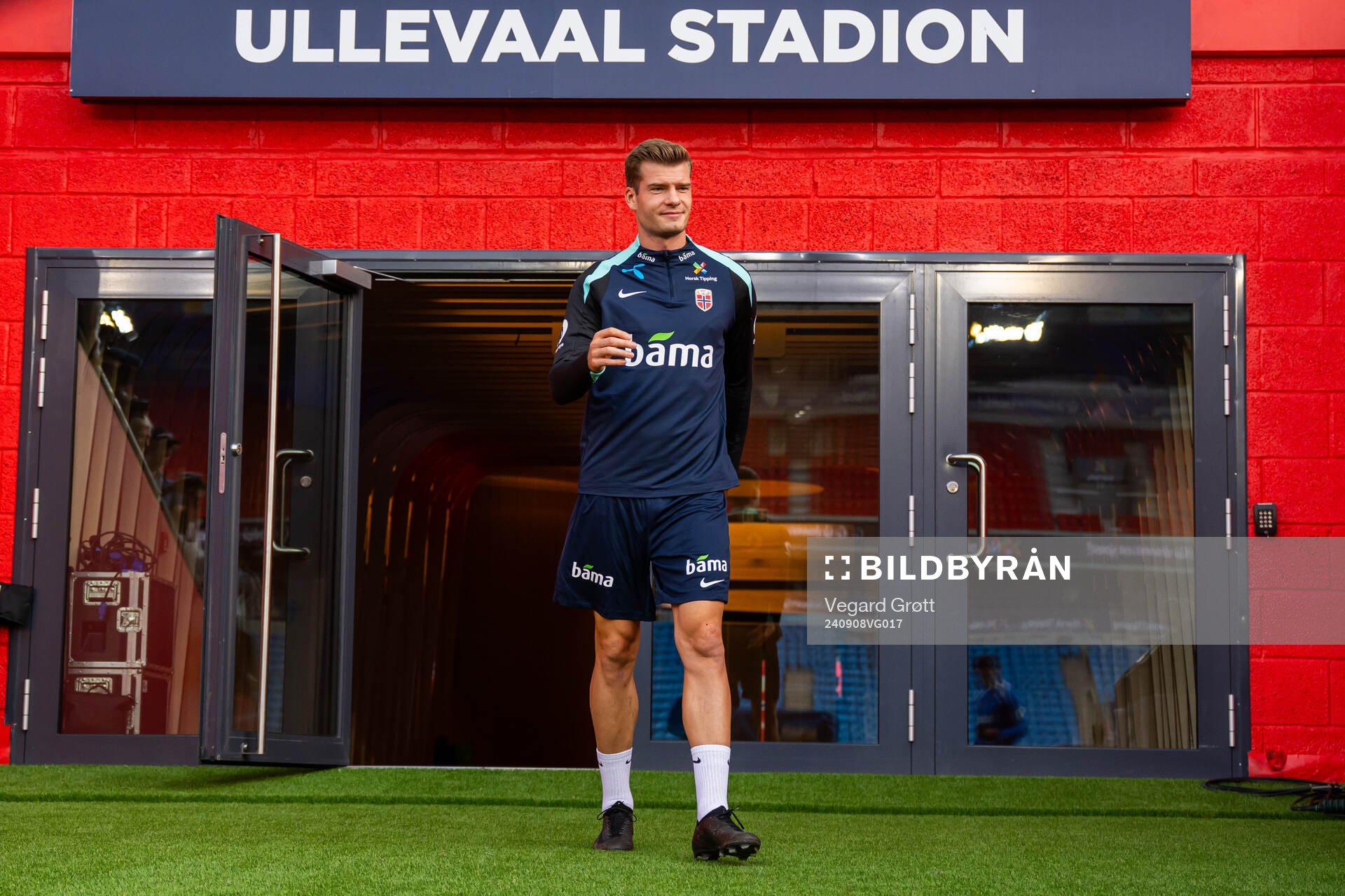 Alexander Sørloth of the Norwegian national football team