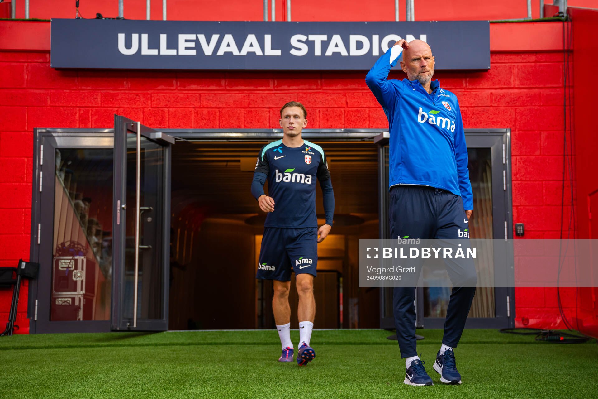 Marcus Holmgren Pedersen and Ståle Solbakken, head coach