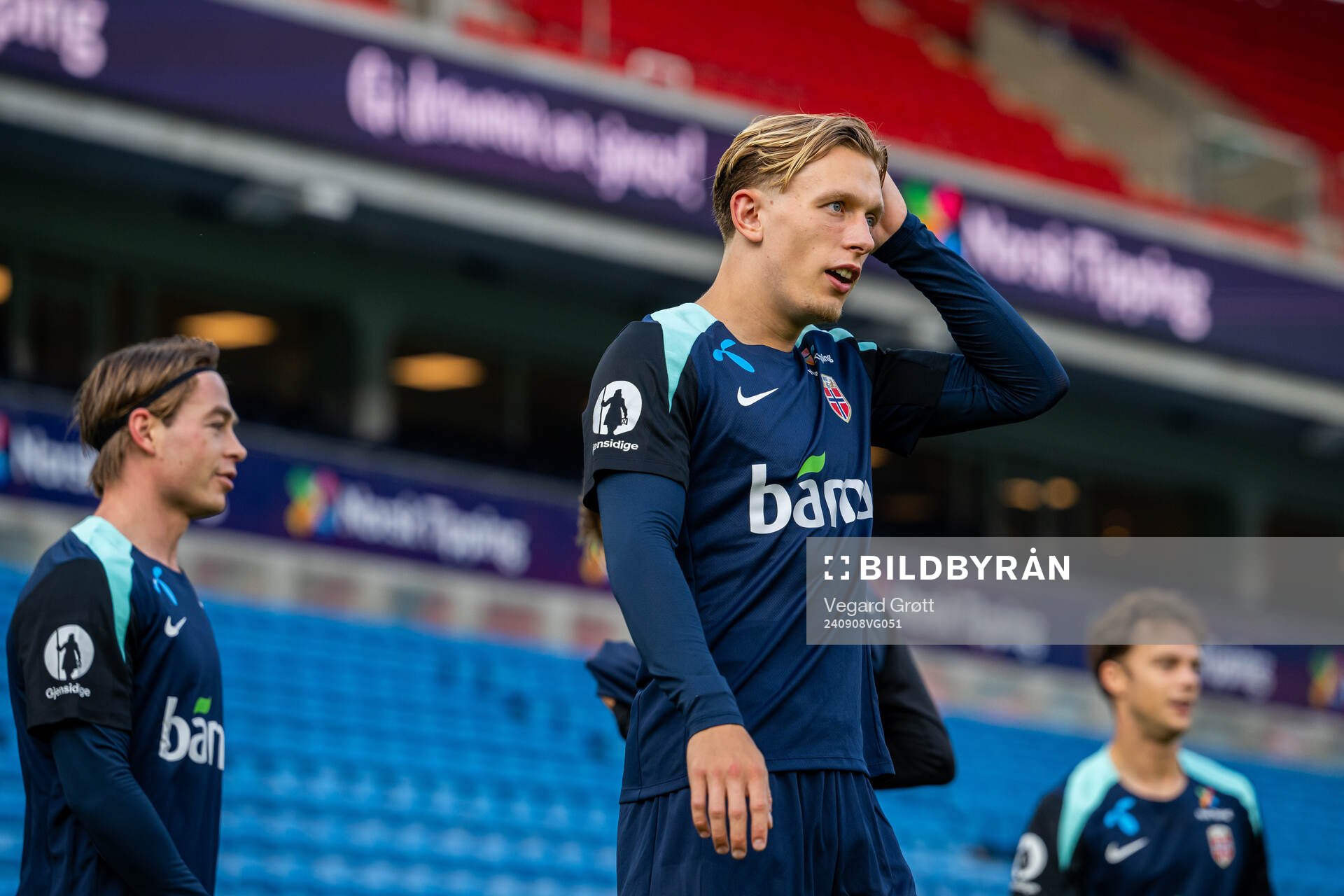 Marcus Holmgren Pedersen of the Norwegian national football