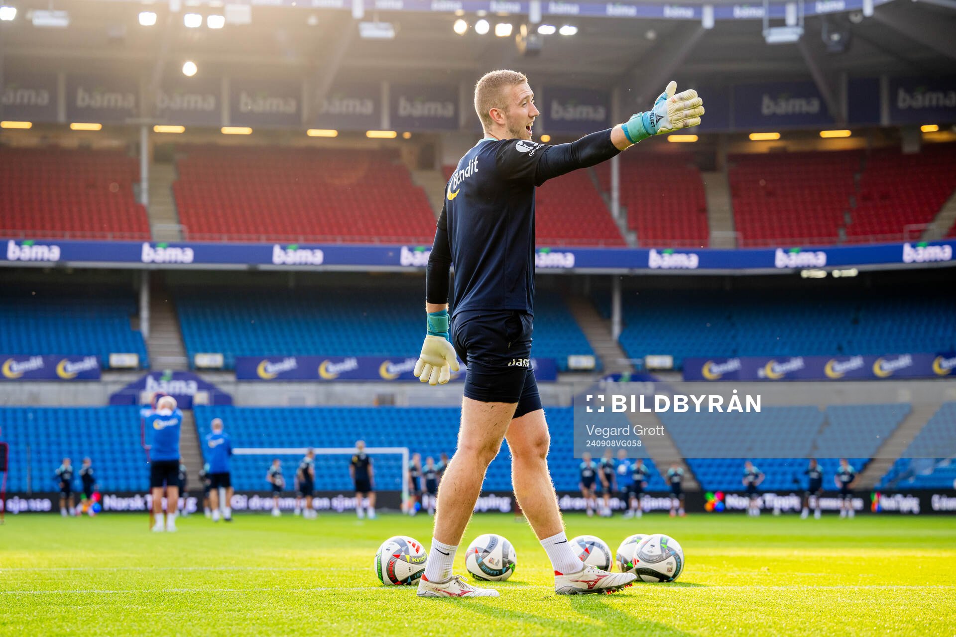 Goalkeeper Egil Selvik of the Norwegian national football