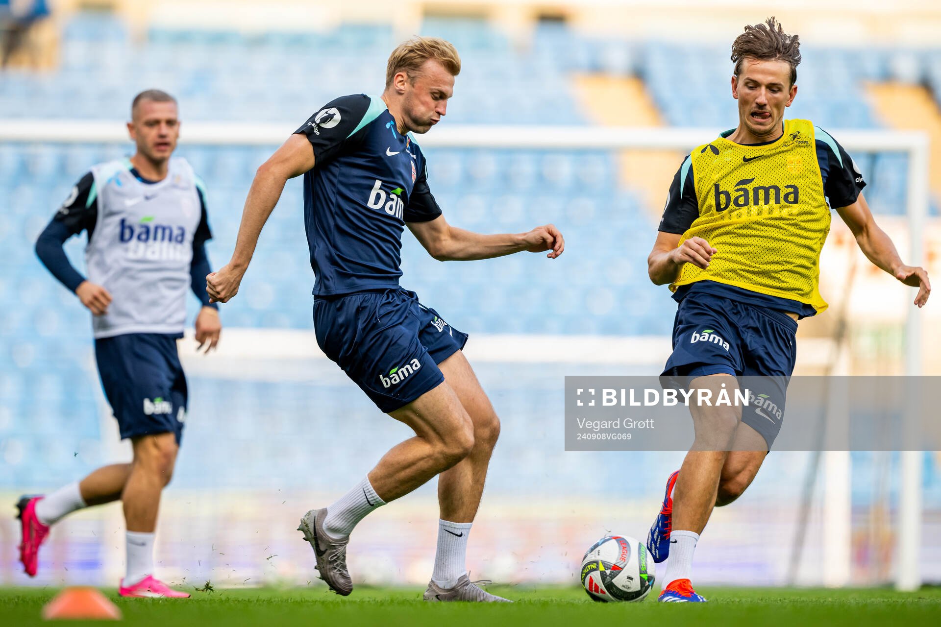Sondre Langås and Sander Berge of the Norwegian national