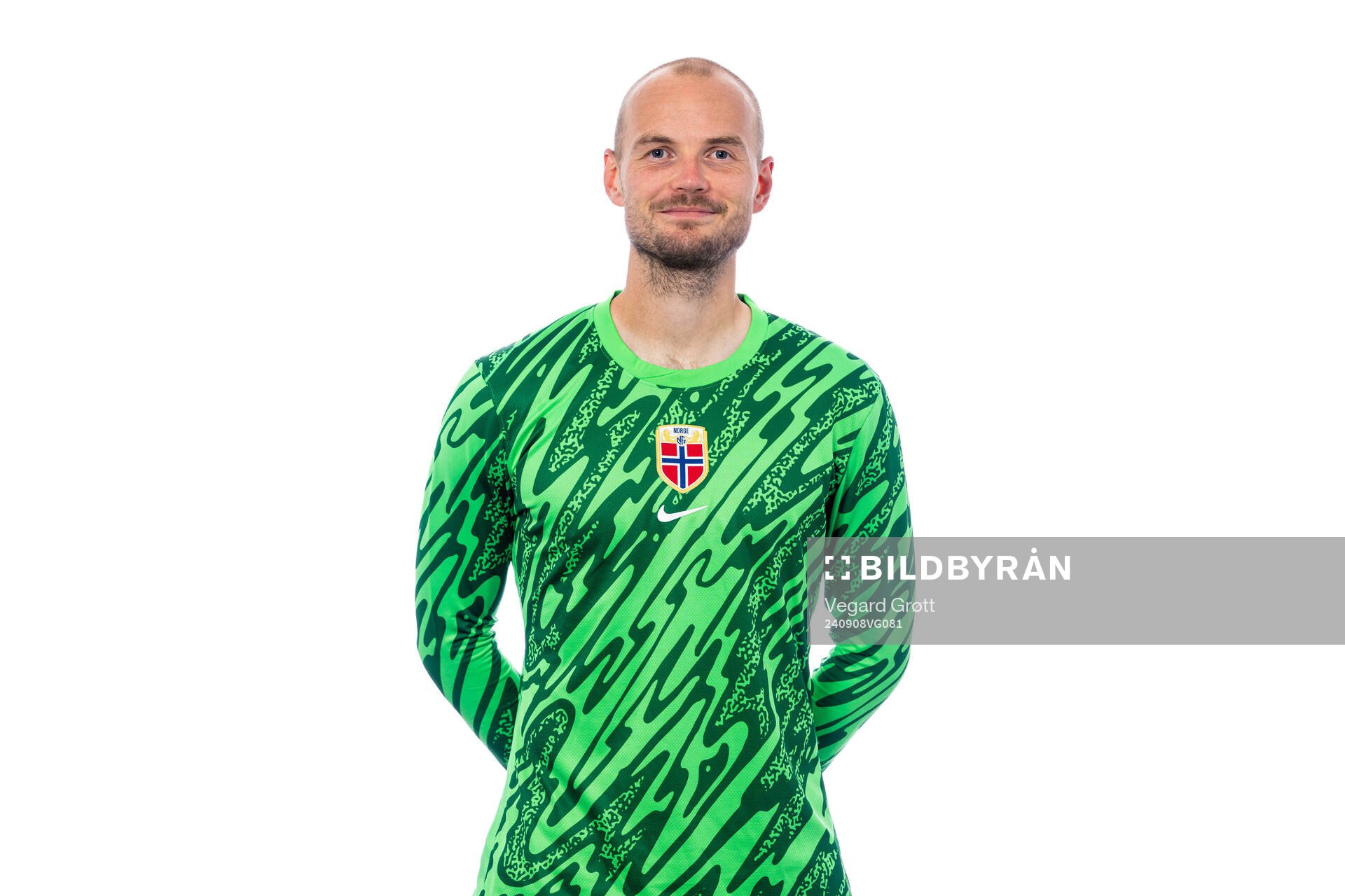 Goalkeeper Viljar Myhra of the Norwegian national football
