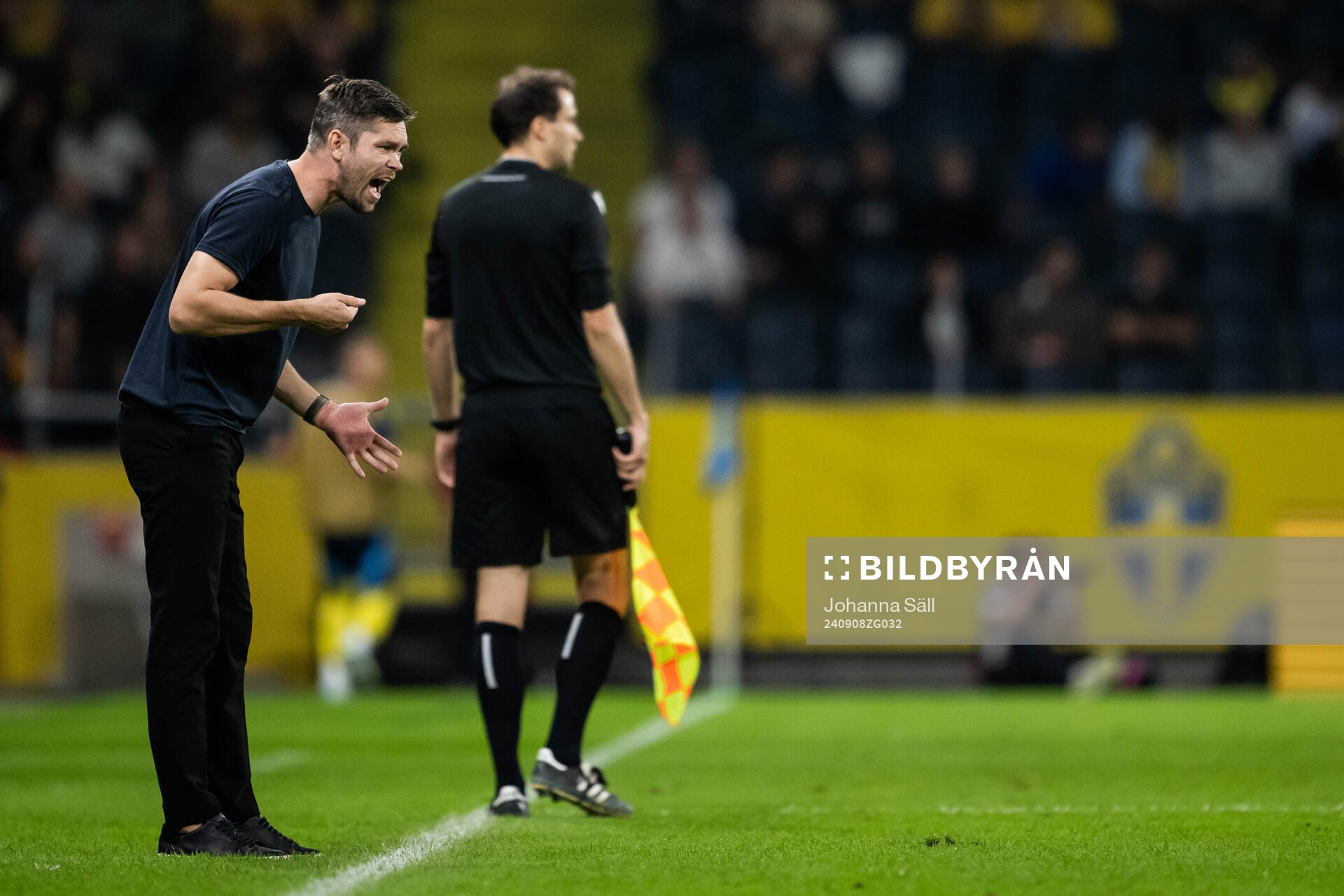 Head coach Jurgen Henn of Estonia reacts