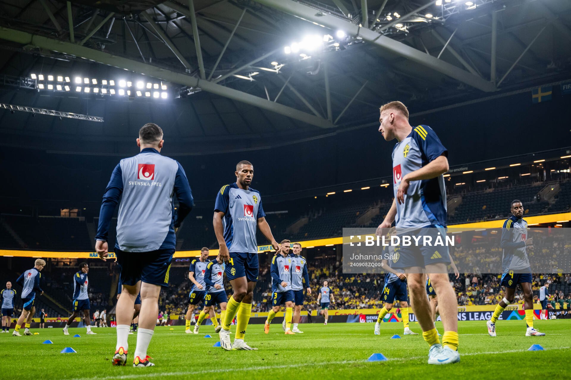 Isak Hien and Dejan Kulusevski of Sweden