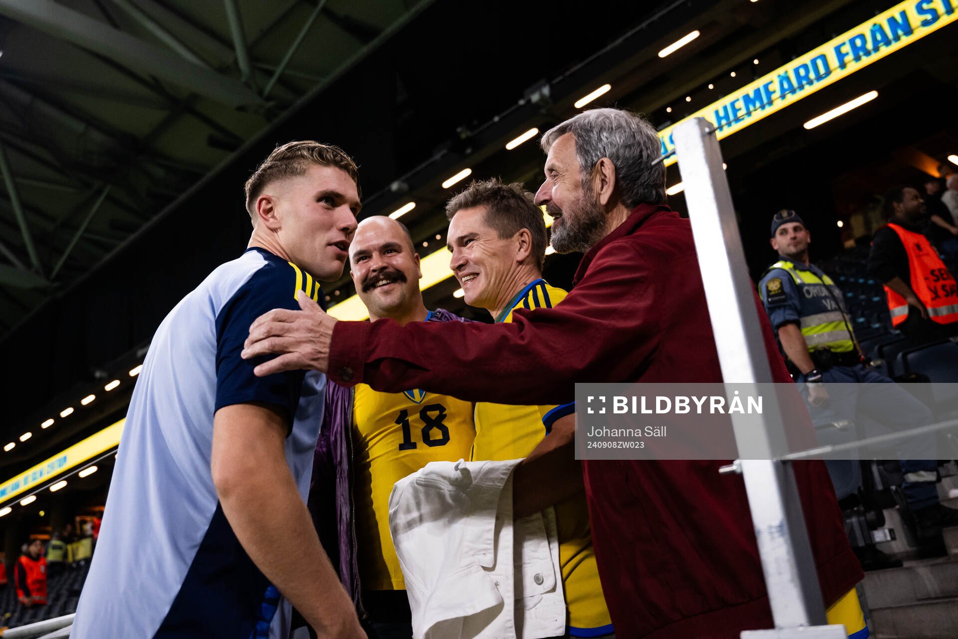 Viktor Gyökeres of Sweden celebrates