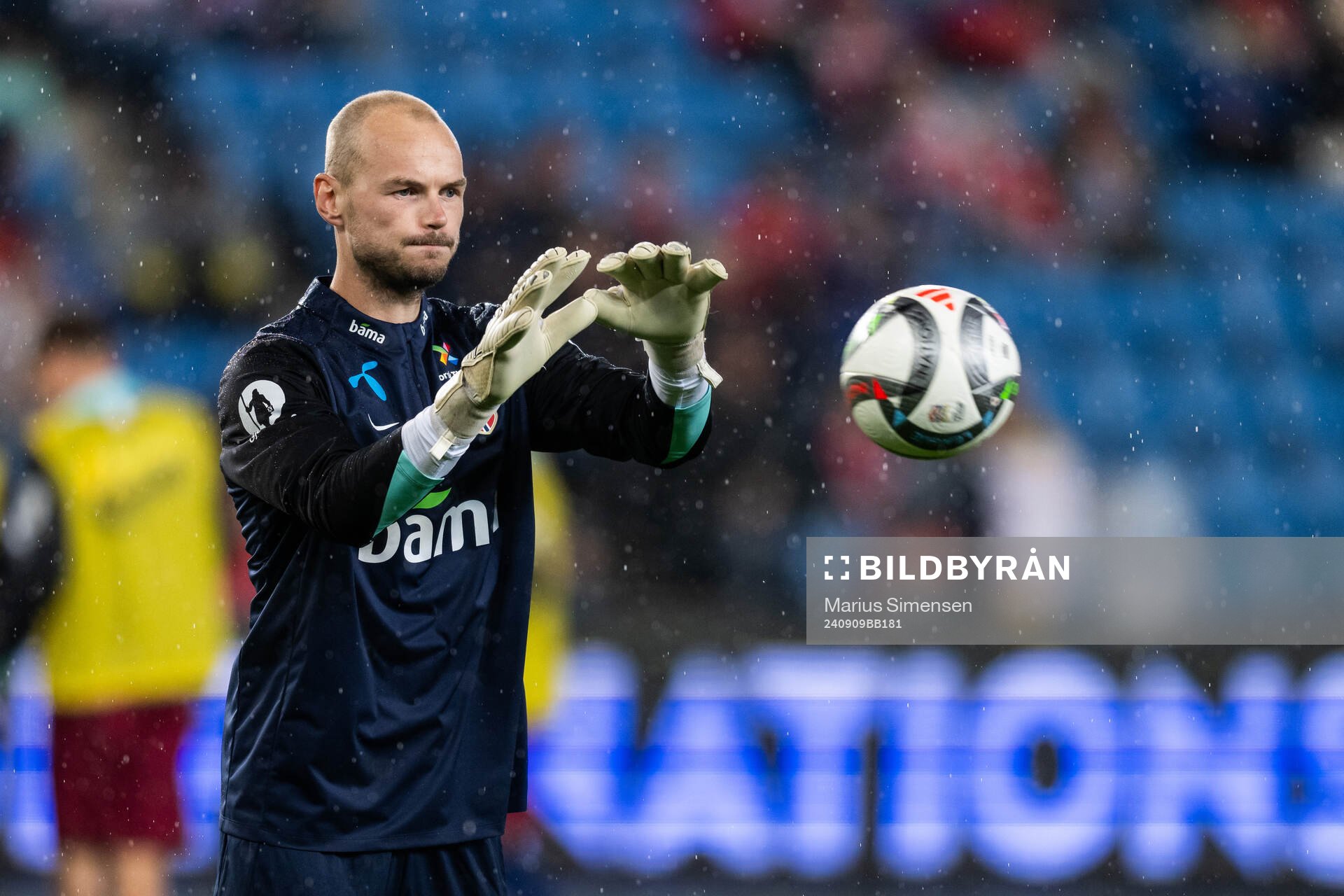 Goalkeeper Viljar Myhra of Norway