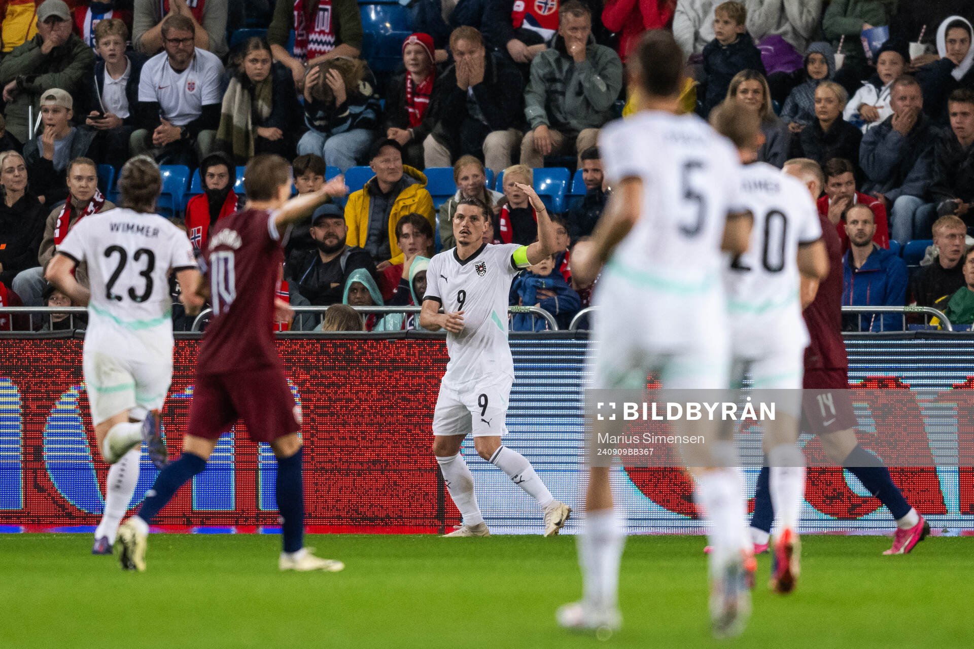 Marcel Sabitzer of Austria celebrates