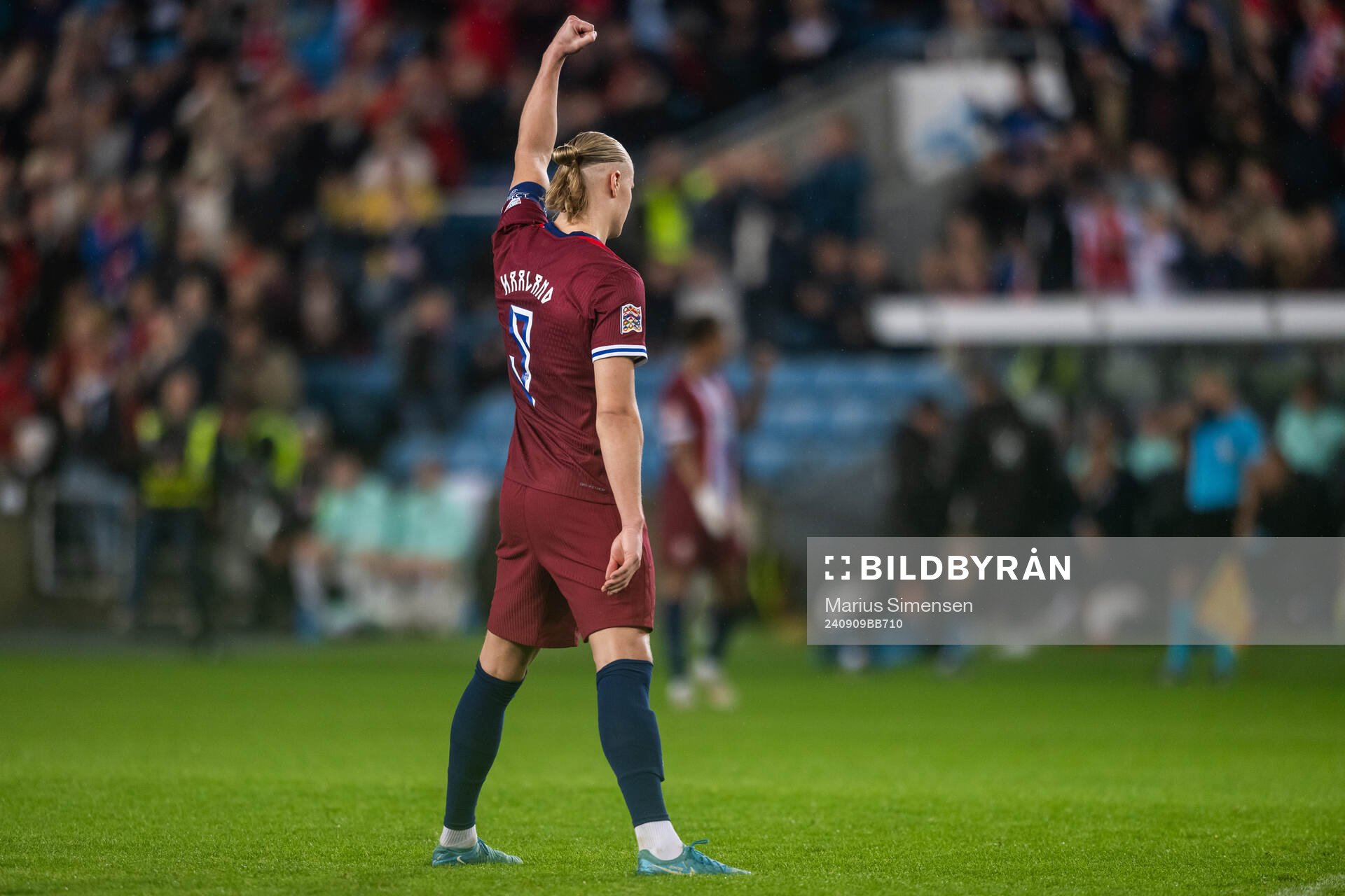 Erling Braut Haaland of Norway celebrates