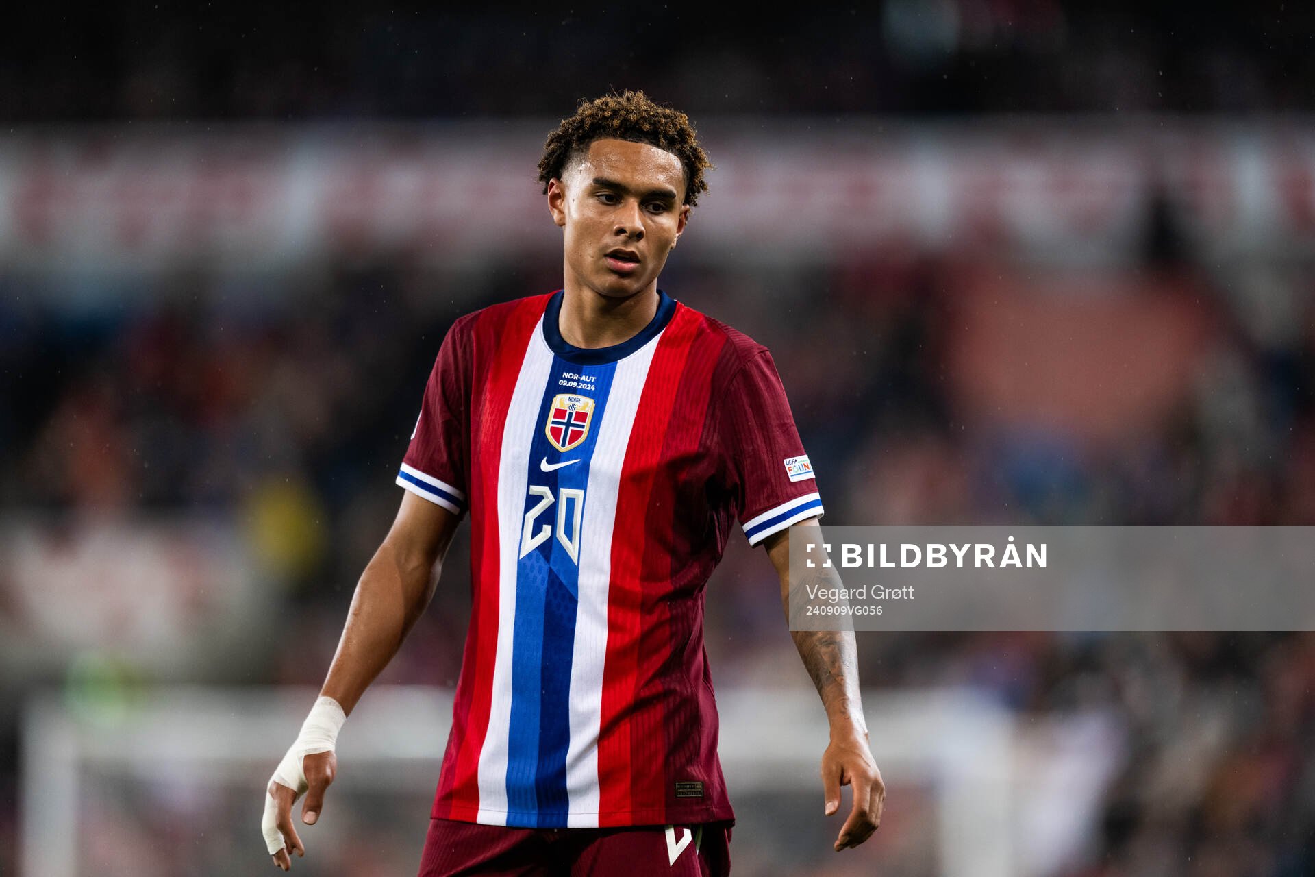 Antonio Nusa of Norway