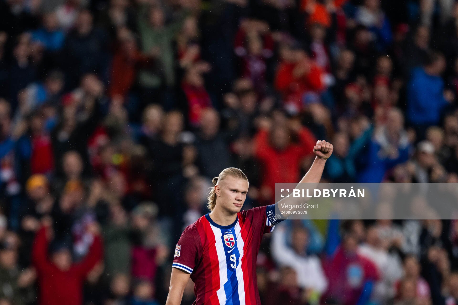 Erling Braut Haaland of Norway celebrates