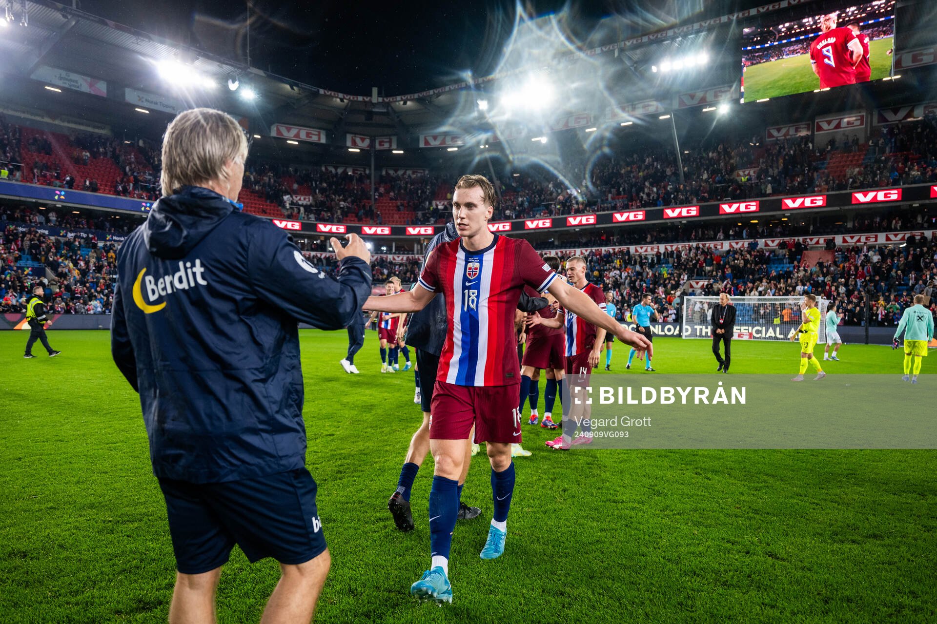Kristian Thorstvedt of Norway celebrates