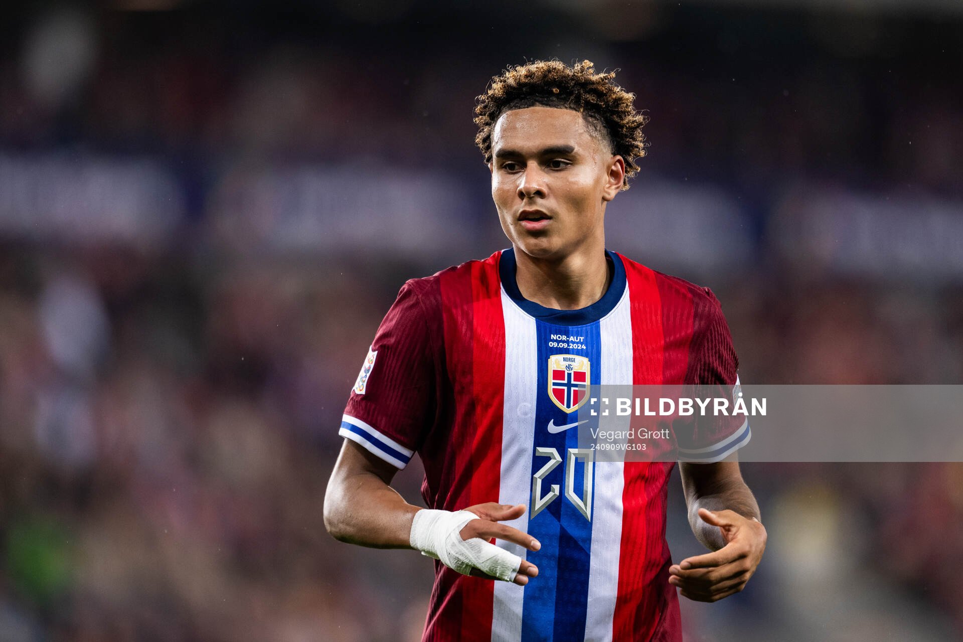 Antonio Nusa of Norway