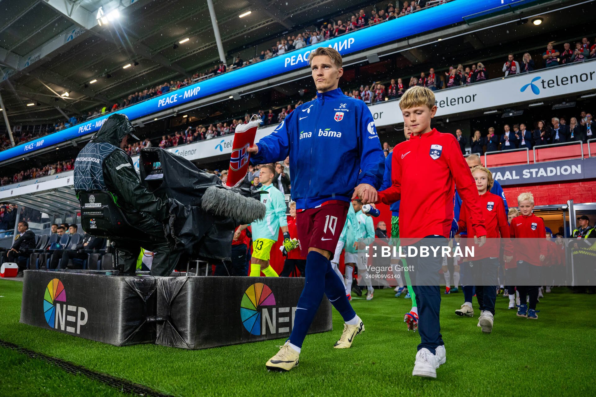 Martin Ødegaard of Norway enters the pitch