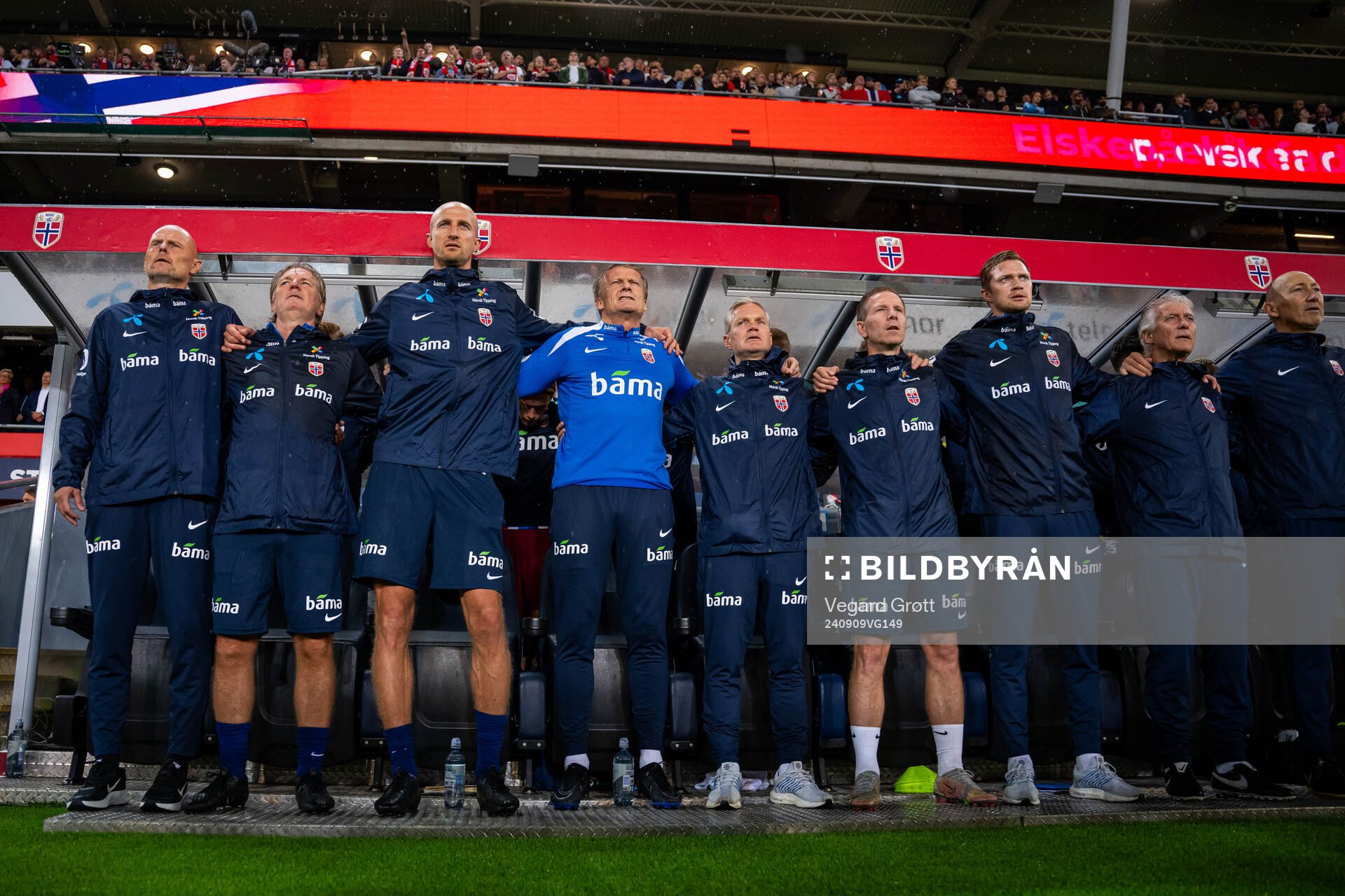 Ståle Solbakken, head coach of Norway, with his
