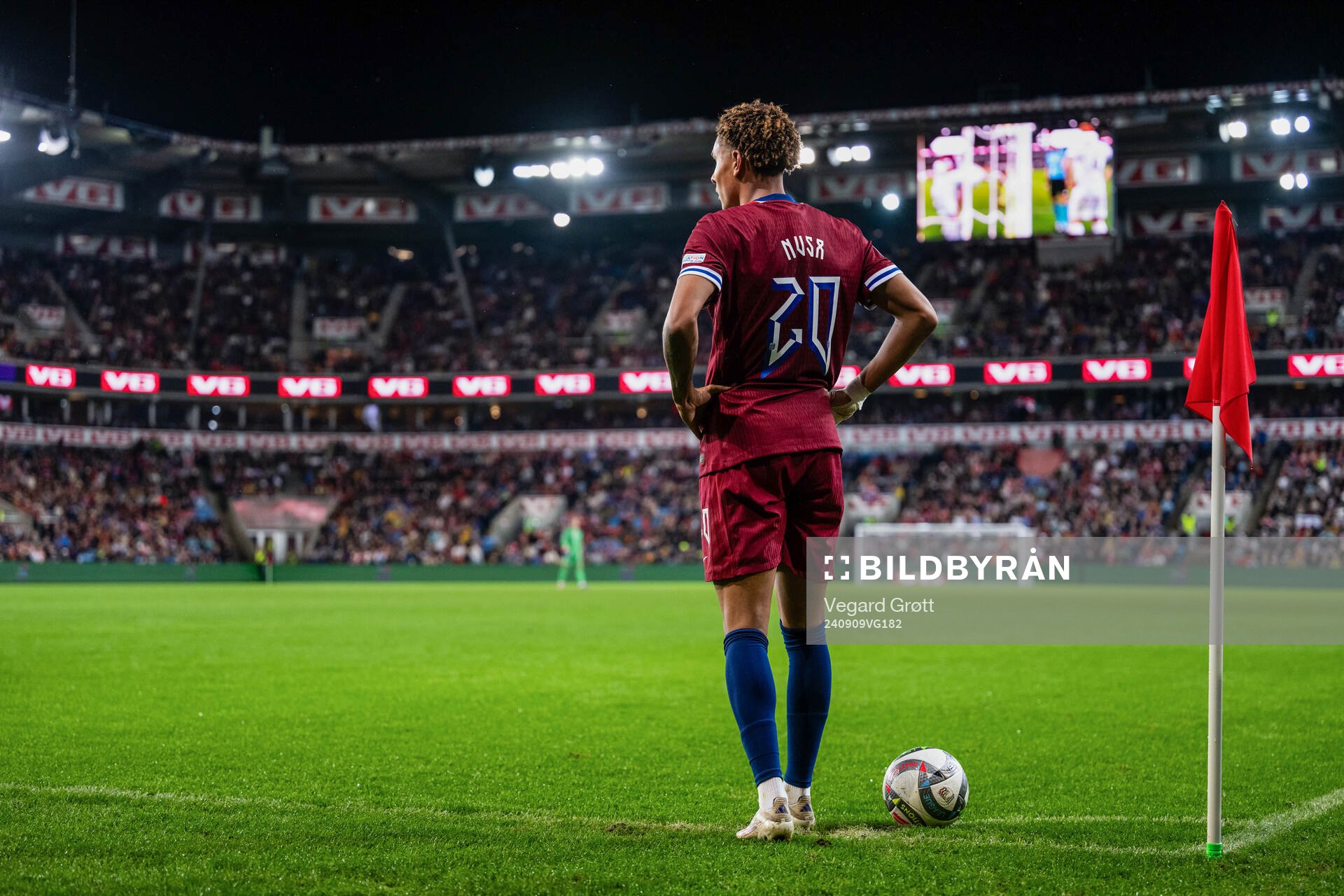 Antonio Nusa of Norway