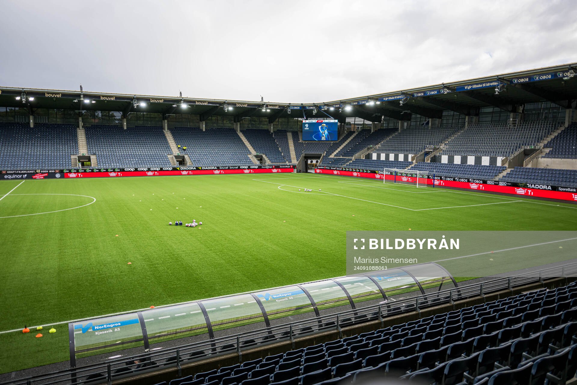 SR-Bank Arena ahead of the UEFA European Under-21 Qualifier football match between Norway and Italy on September 10, 2024 in Stavanger.