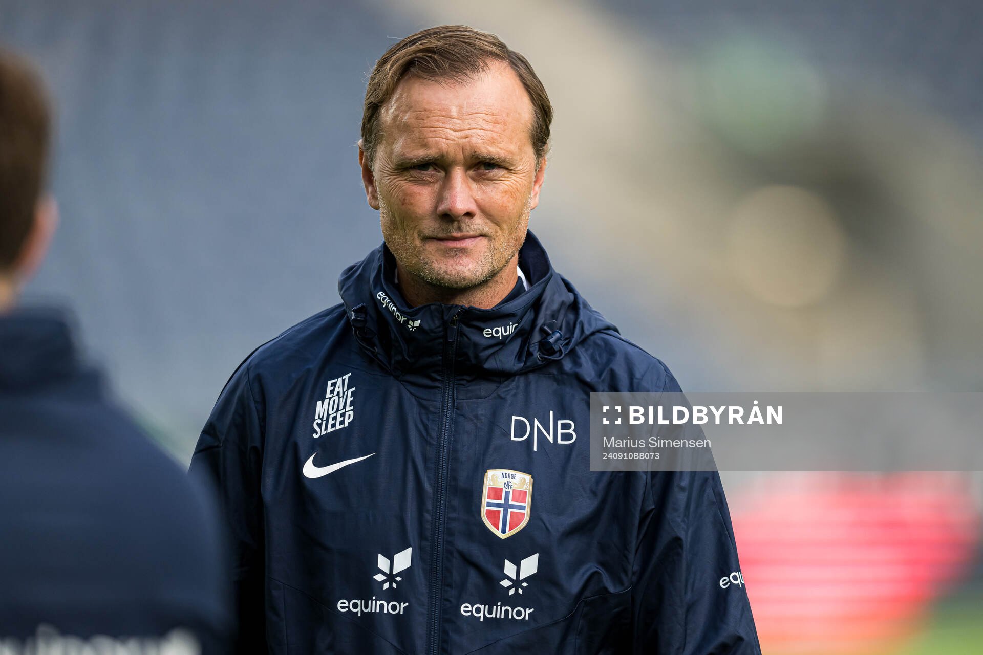 Jan Peder Jalland, head coach of Norway, ahead of the UEFA European Under-21 Qualifier football match between Norway and Italy on September 10, 2024 in Stavanger.