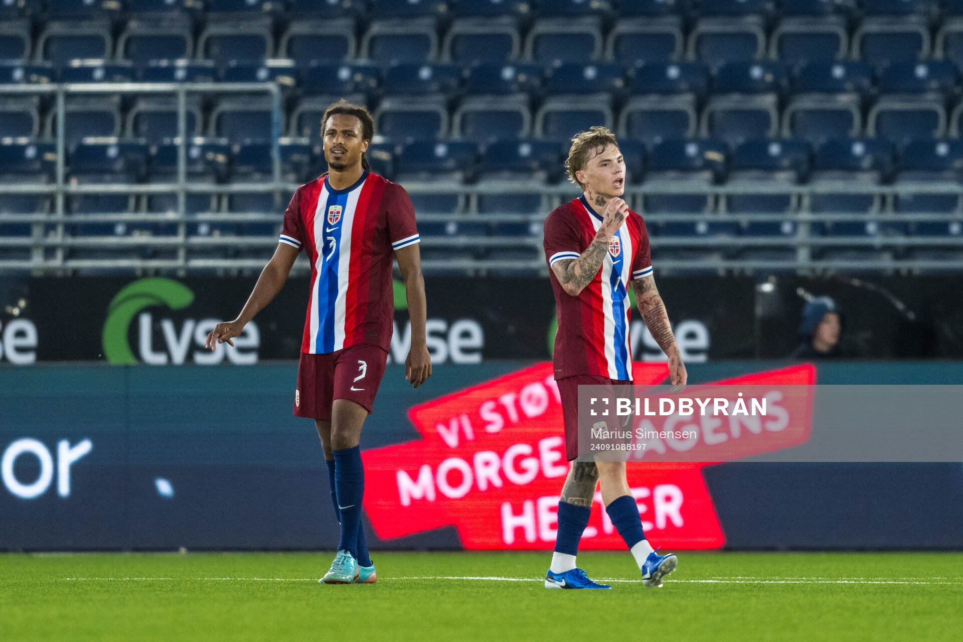 Robin Dahl Østrøm and Isak Hansen-Aarøen of Norway look