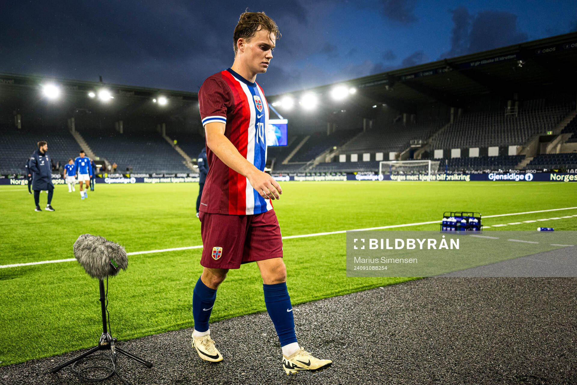 Kristian Fredrik Malt Arnstad of Norway looks dejected