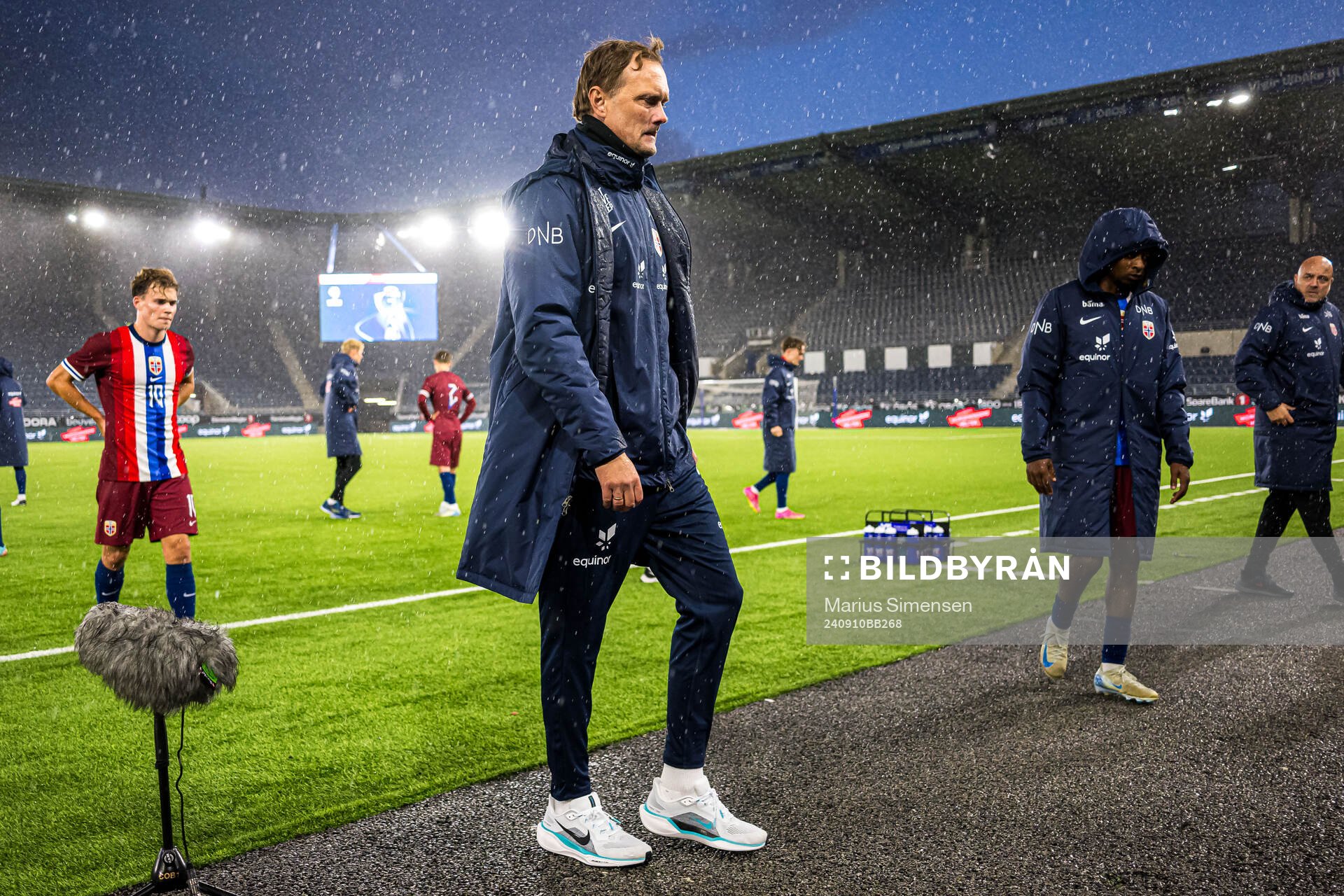 Jan Peder Jalland, head coach of Norway, looks dejected