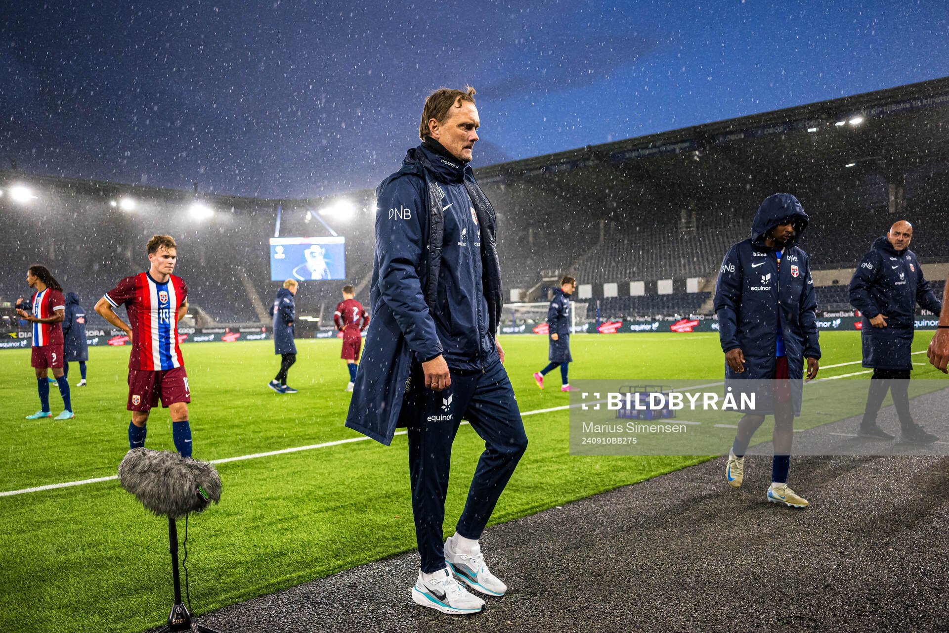 Jan Peder Jalland, head coach of Norway, looks dejected