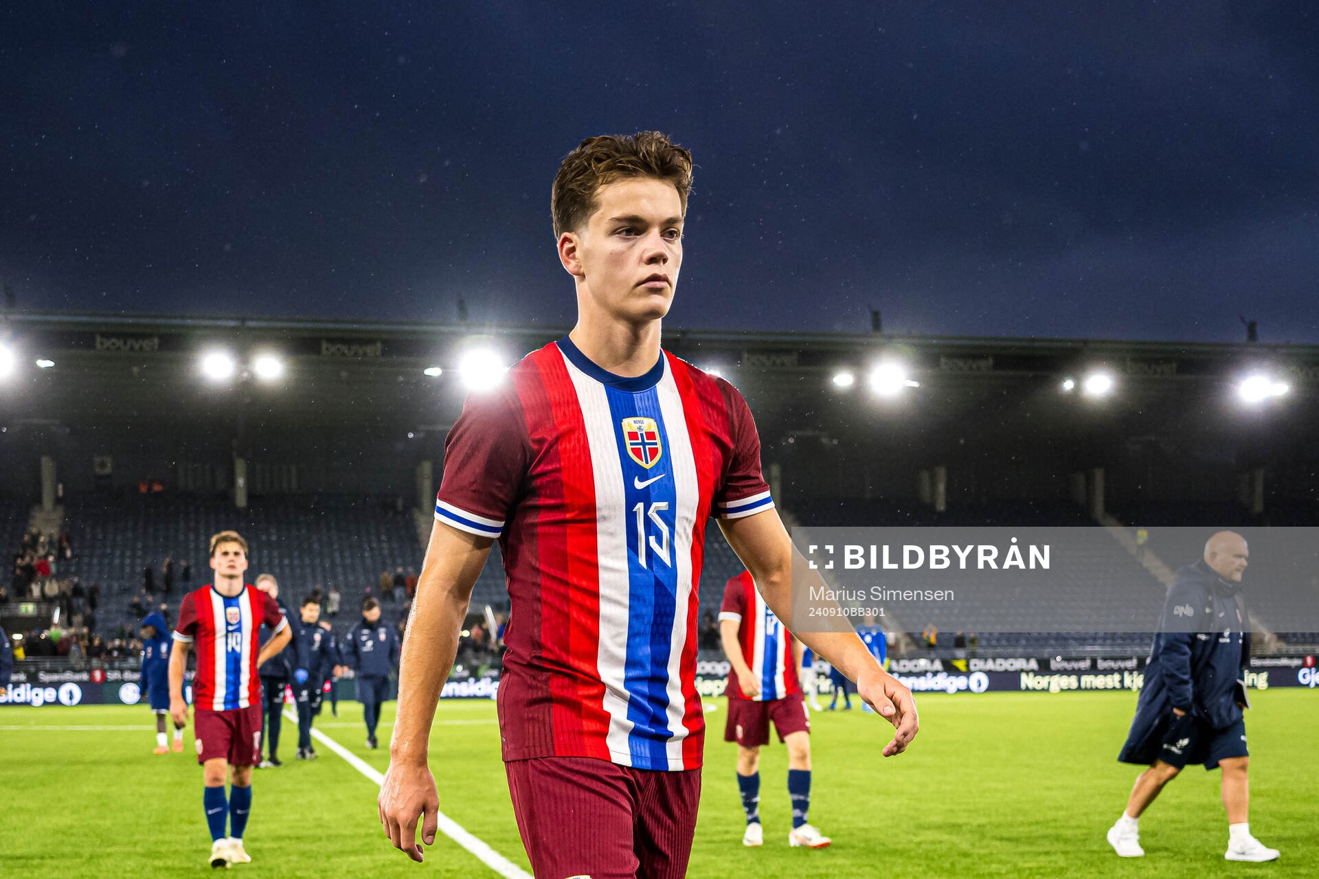 Sverre Halseth Nypan of Norway looks dejected