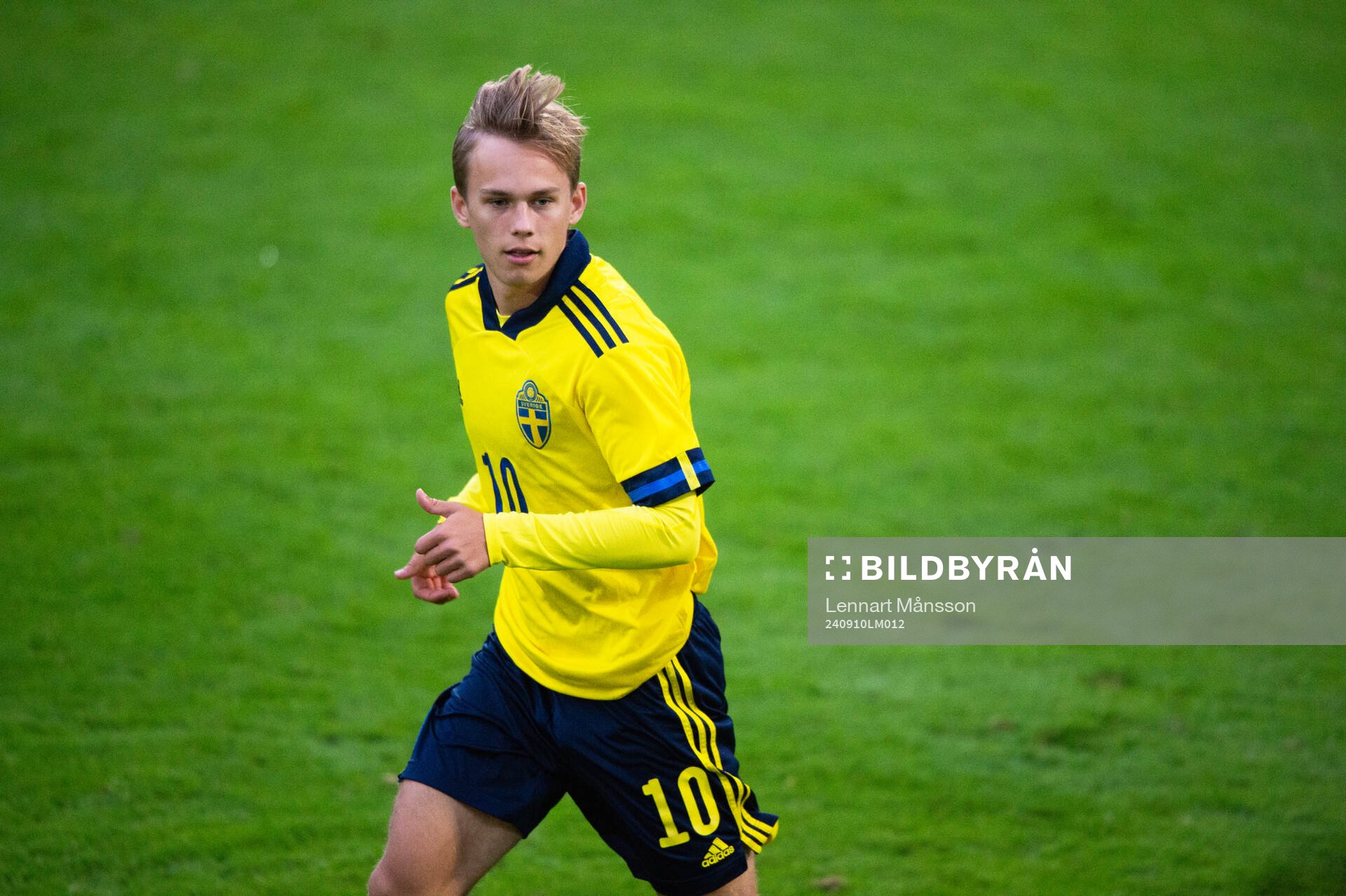 Sveriges Pontus Dahbo i U20 landskampen mellan Sverige och