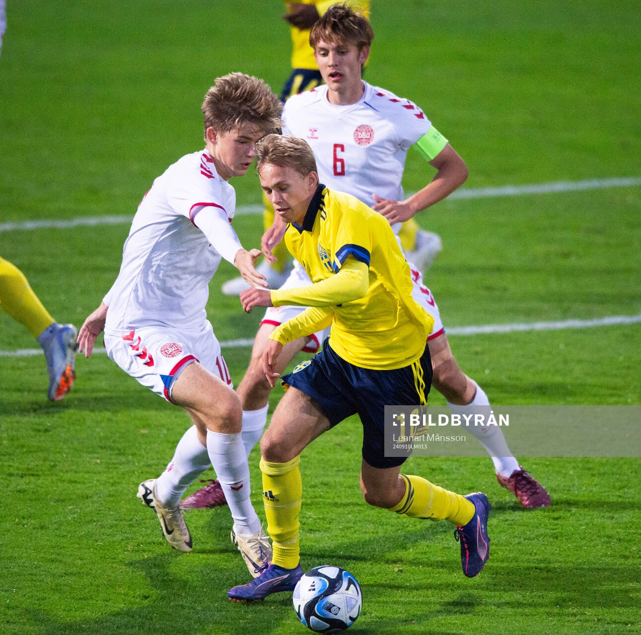 Sveriges Pontus Dahbo och Danmarks Mads Bomhult  i U20