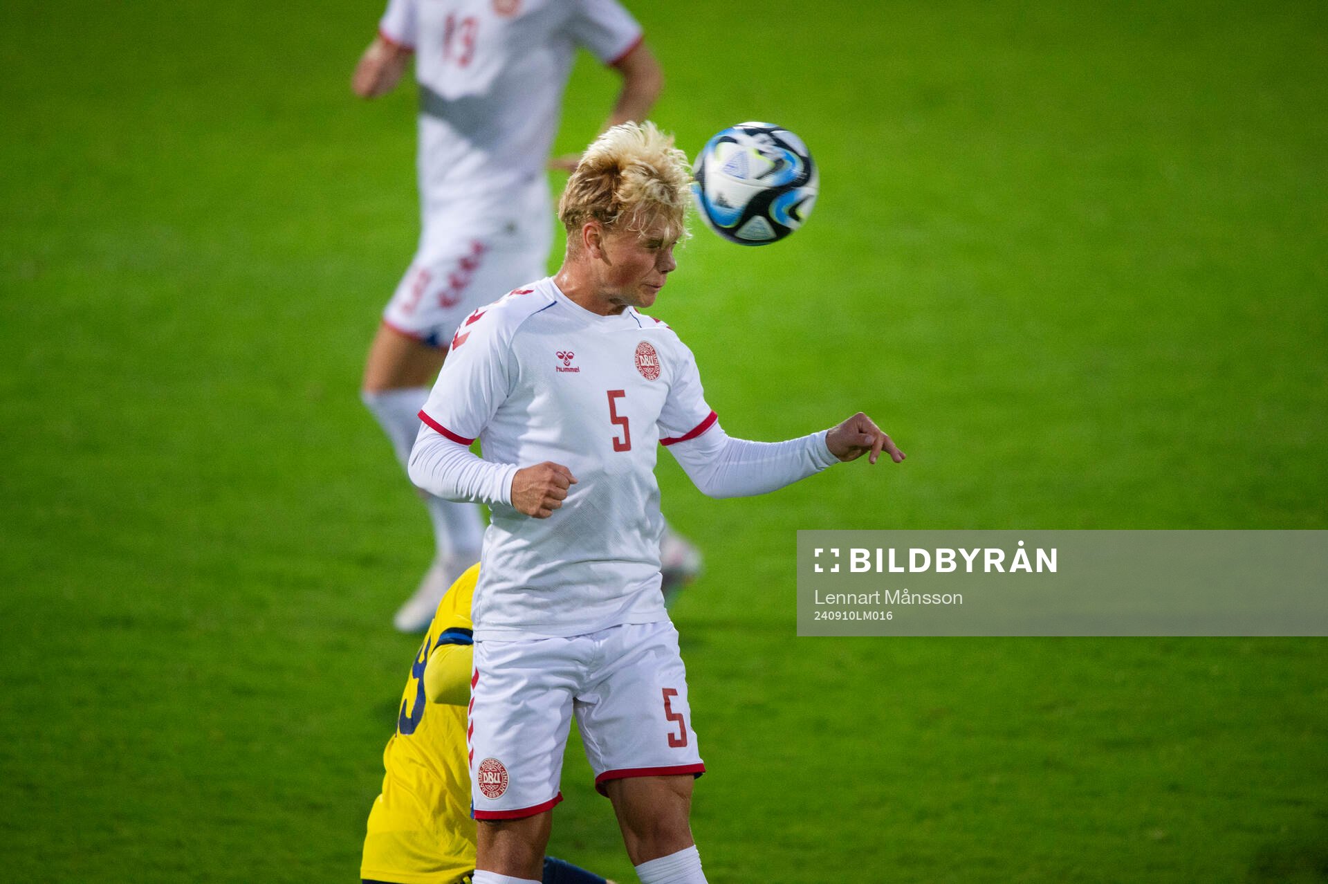 Danmarks Pontus Texel i U20 landskampen mellan Sverige och