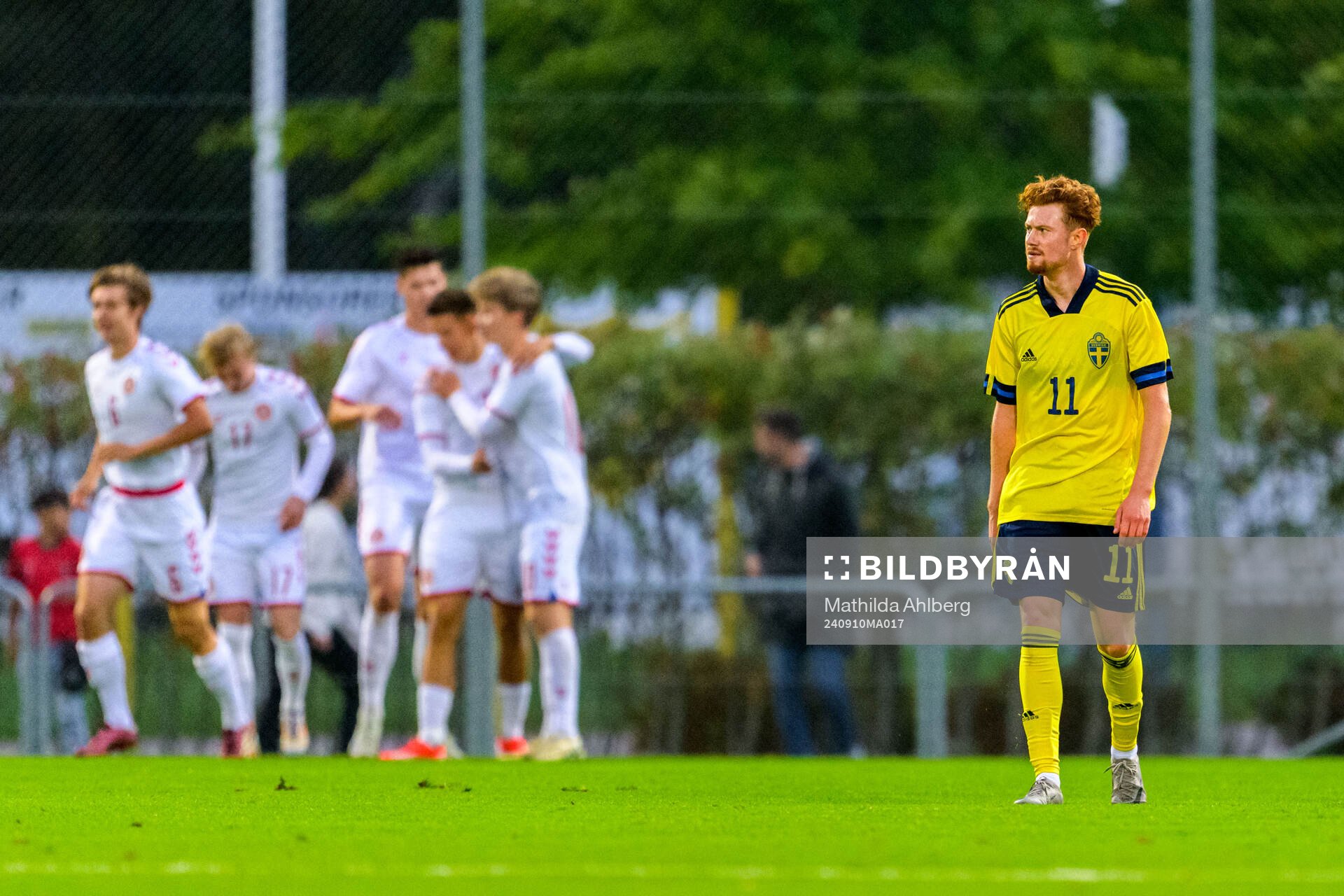 August Ljungberg of Sweden looks dejected
