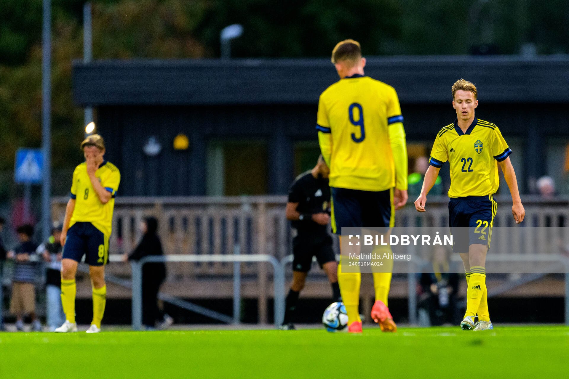 Lukas Kjellnäs of Sweden looks dejected
