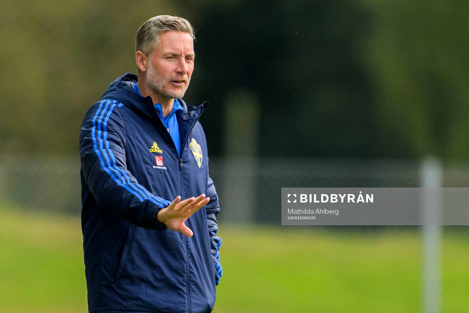 Head coach Axel Kjäll of Sweden