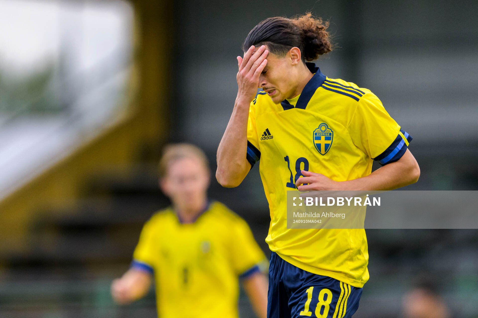 Amin Boudri of Sweden looks dejected