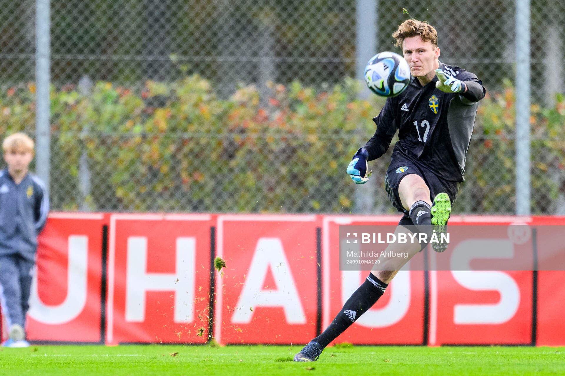 Goalkeeper Alexander Sandahl of Sweden
