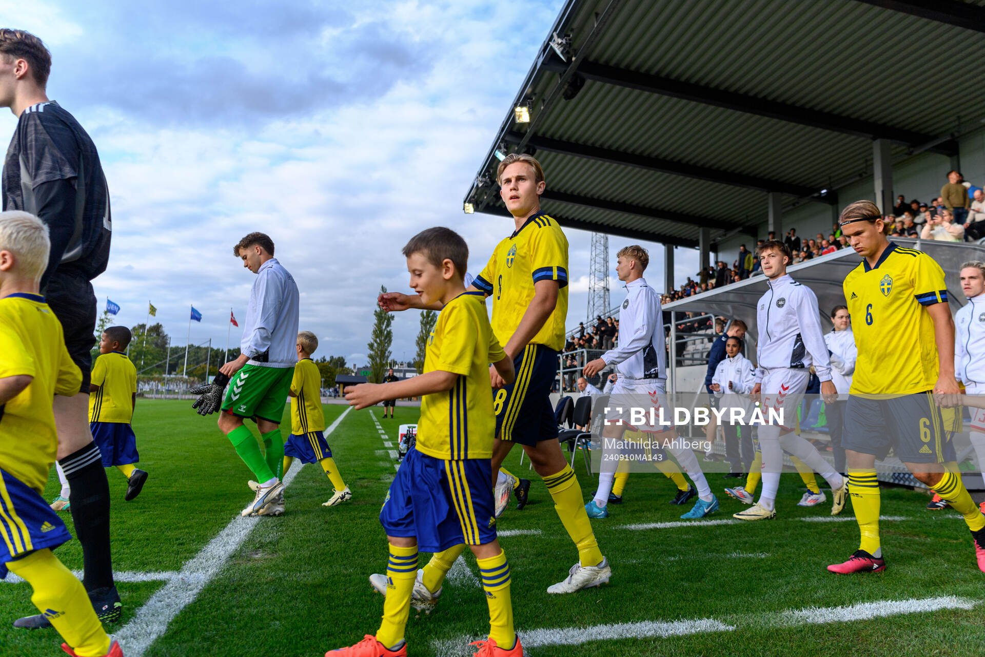 Adam Hermansson of Sweden ahead of the U20 football match between Sweden and Denmark on September 10, 2024 in Hässleholm. 