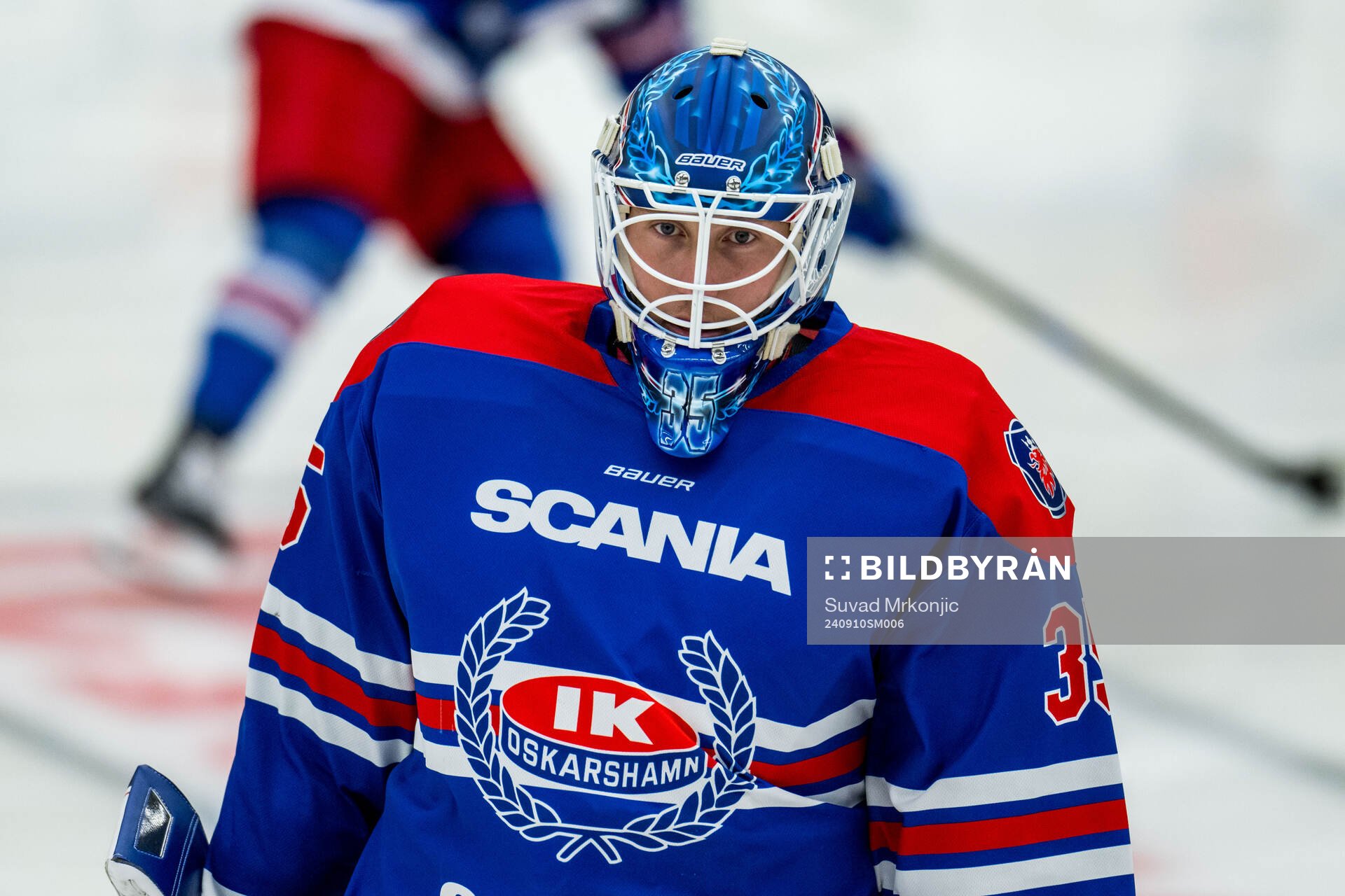 Oskarshamns målvakt Emil Kruse