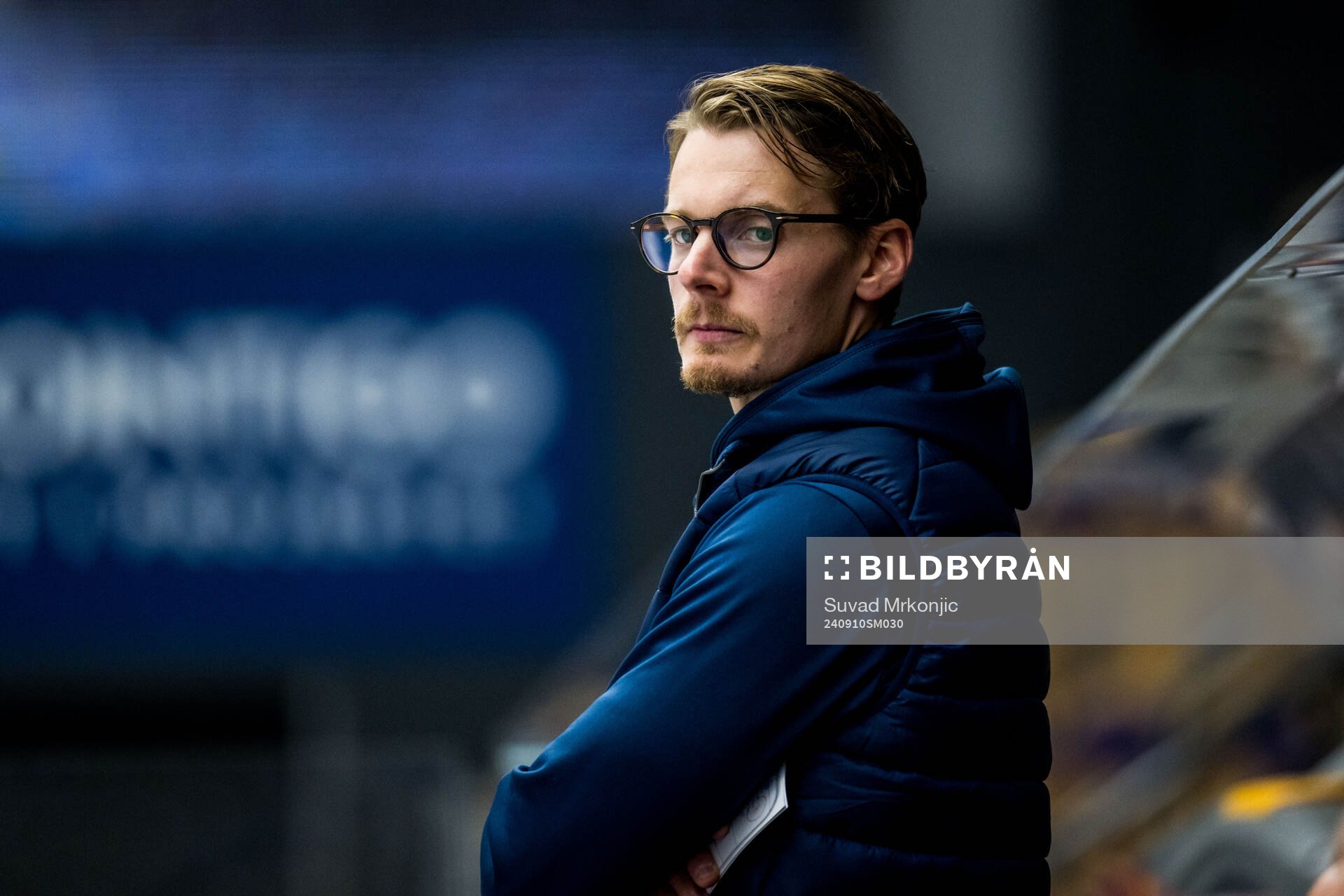 Oskarshamns assisterande tränare Albin Blomqvist