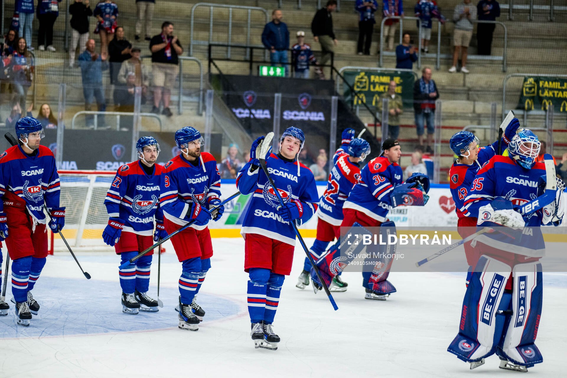 Oskarshamn spelare jublar