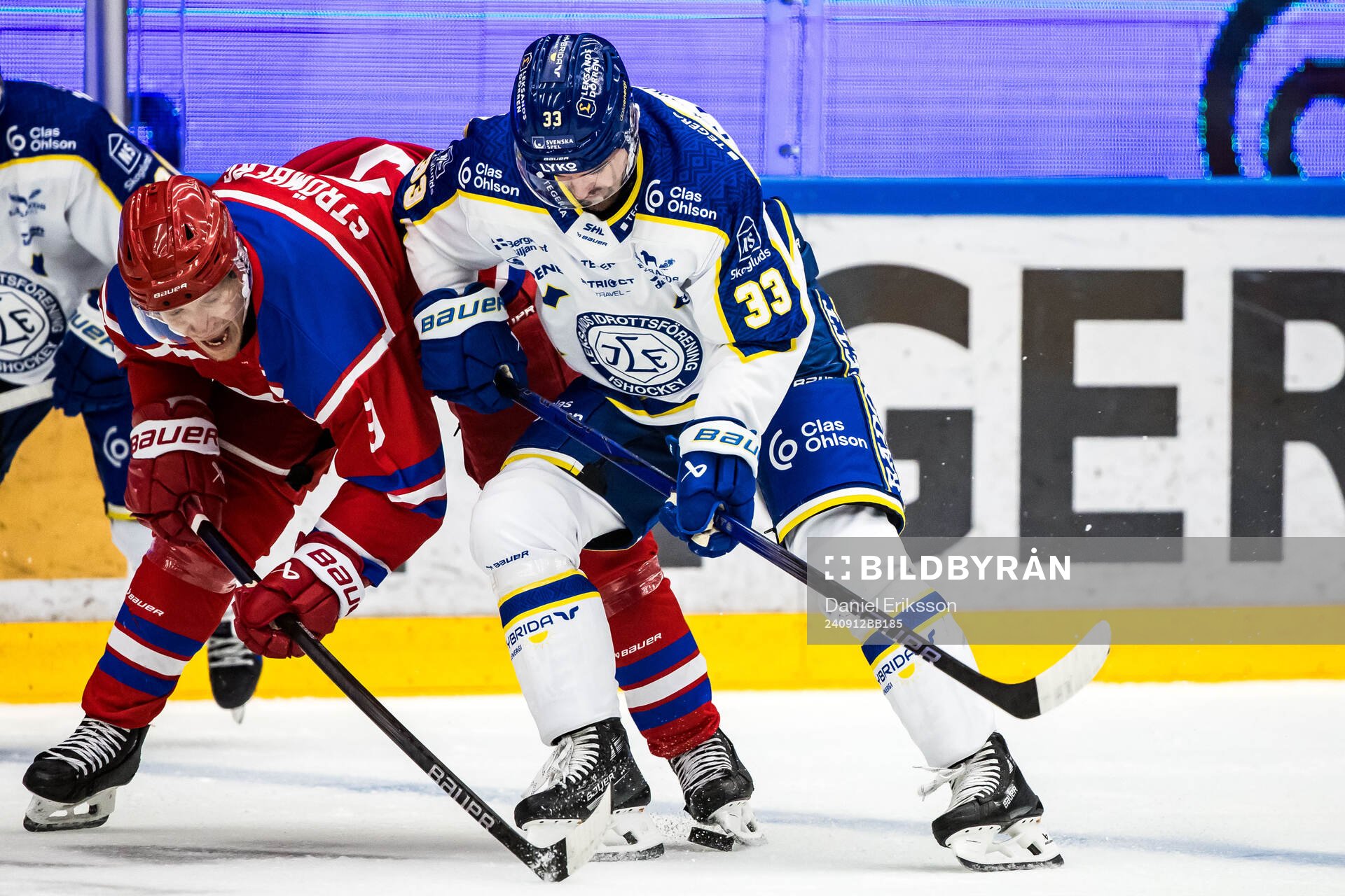 Timrås Didrik Strömberg och Leksands Eddie Larsson