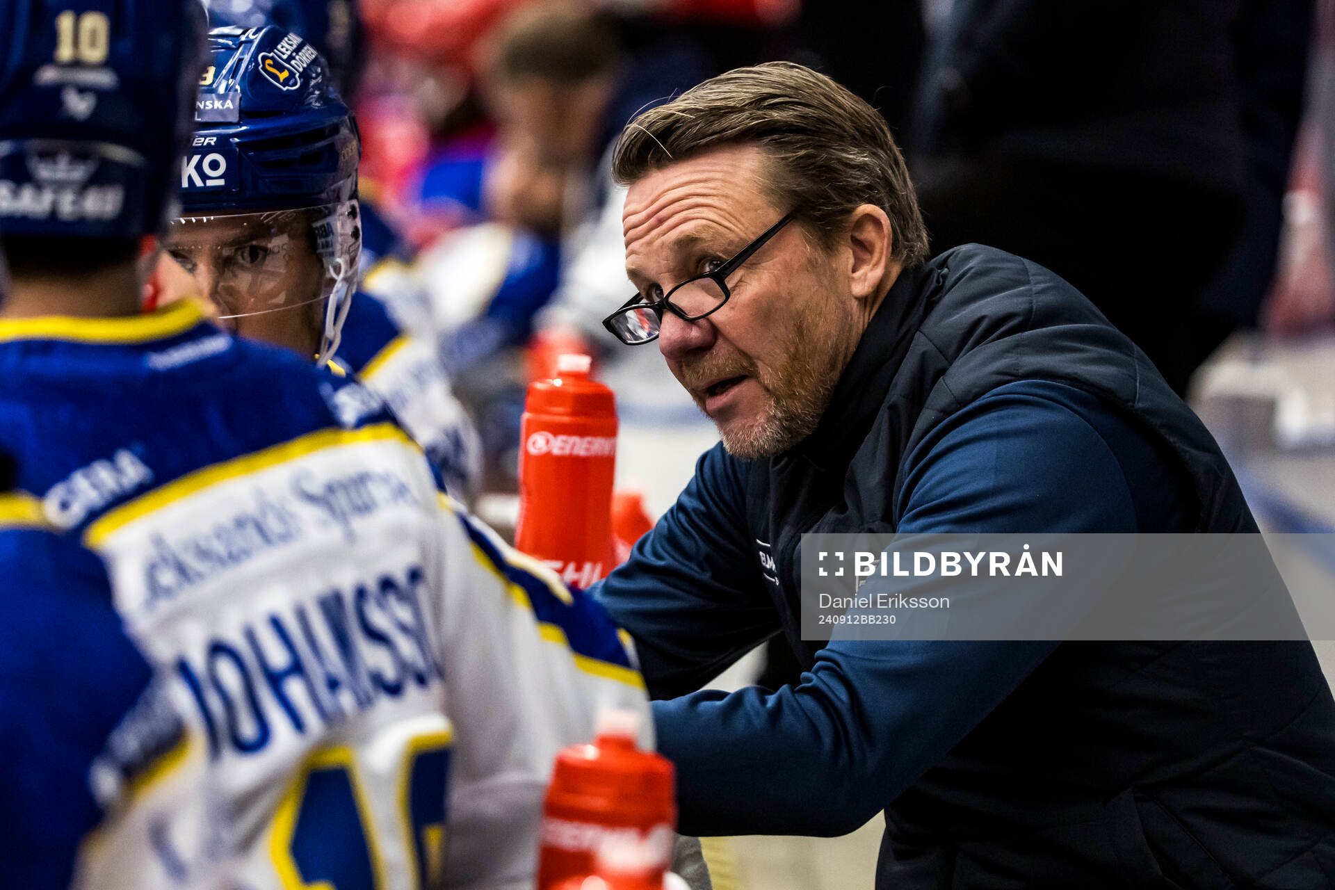 Leksands tränare Charles Berglund