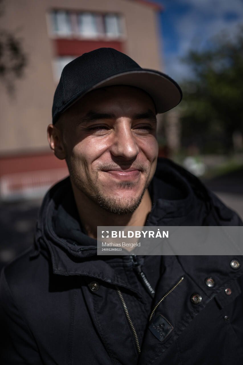 Häckens Ali Youssef poserar för ett porträtt den 12 september 2024 i Göteborg. 