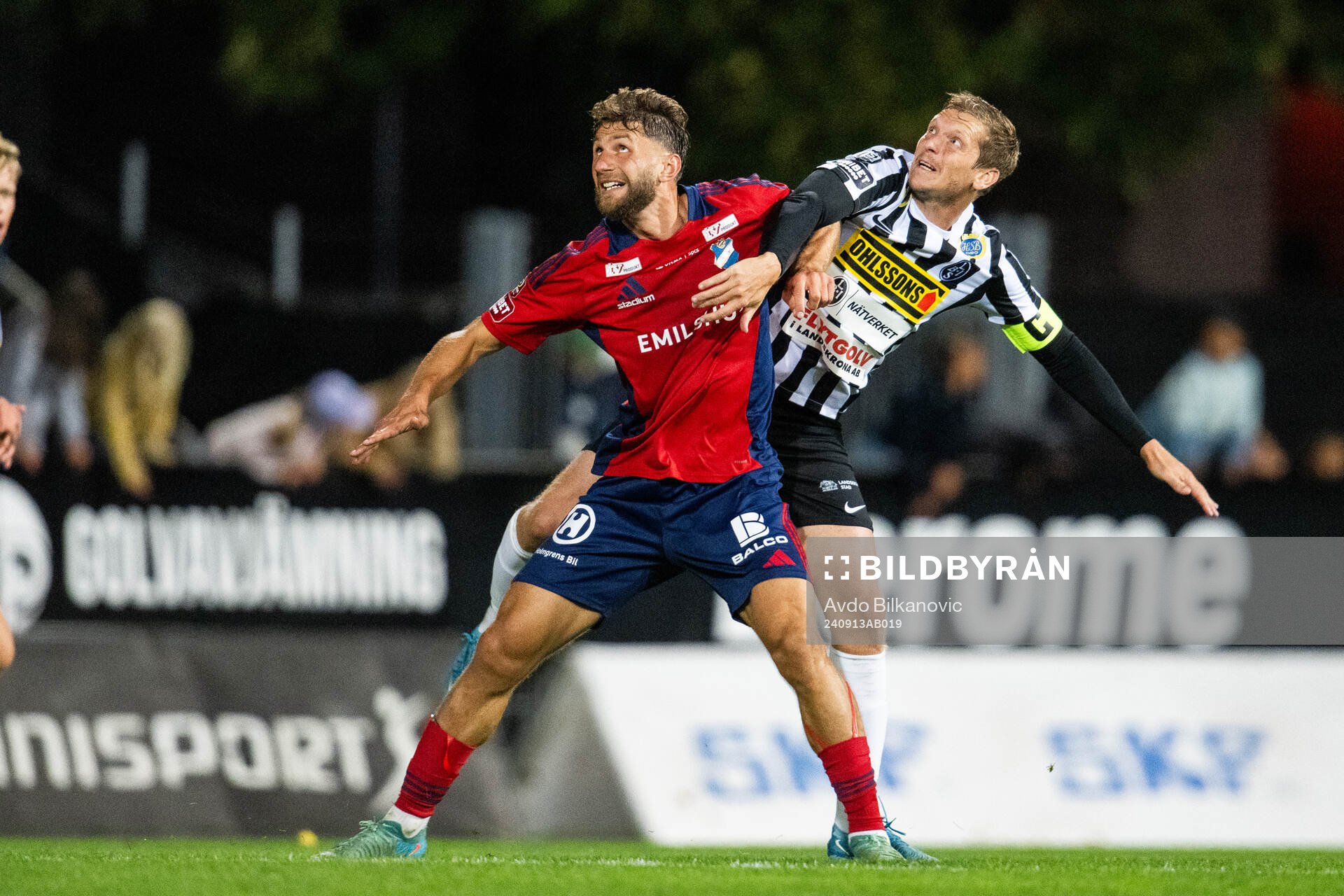 Landskronas Philip Andersson mot Östers Alibek Aliev