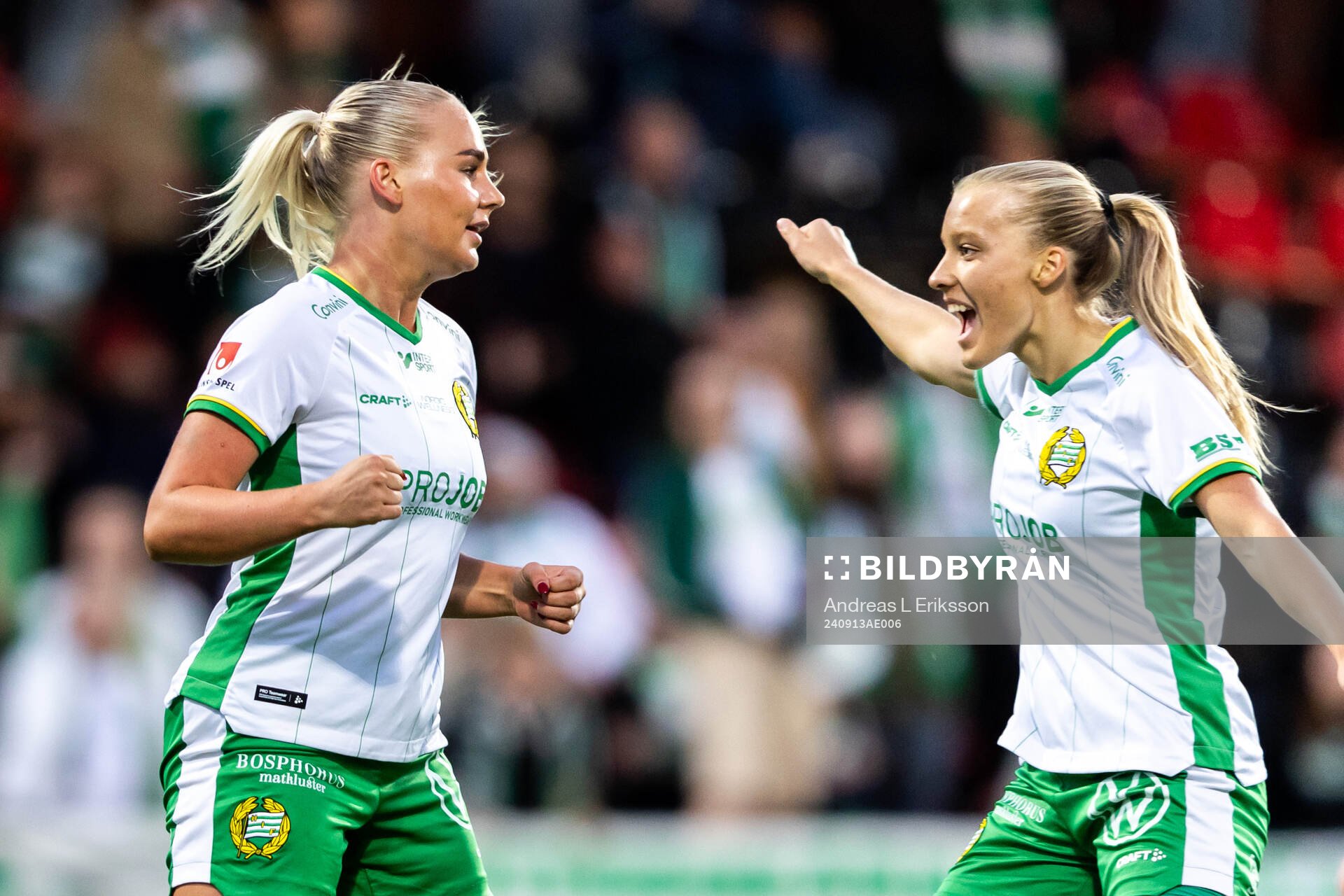 Hammarbys Cathinka Tandberg  jublar