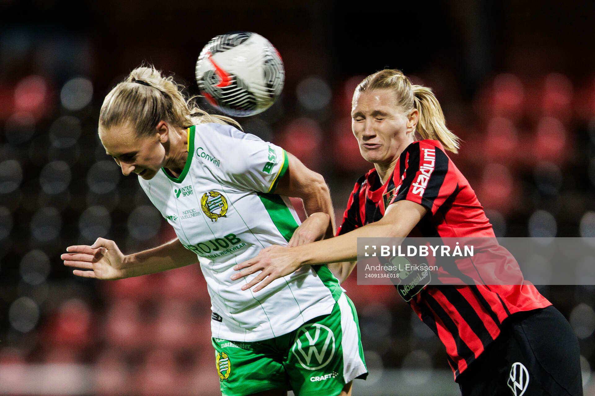 Hammarbys Ellen Wangerheim och Brommapojkarnas Sara Olai