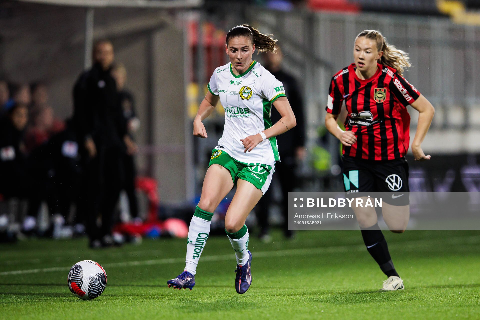 Hammarbys Smilla Vallotto och Brommapojkarnas Paula