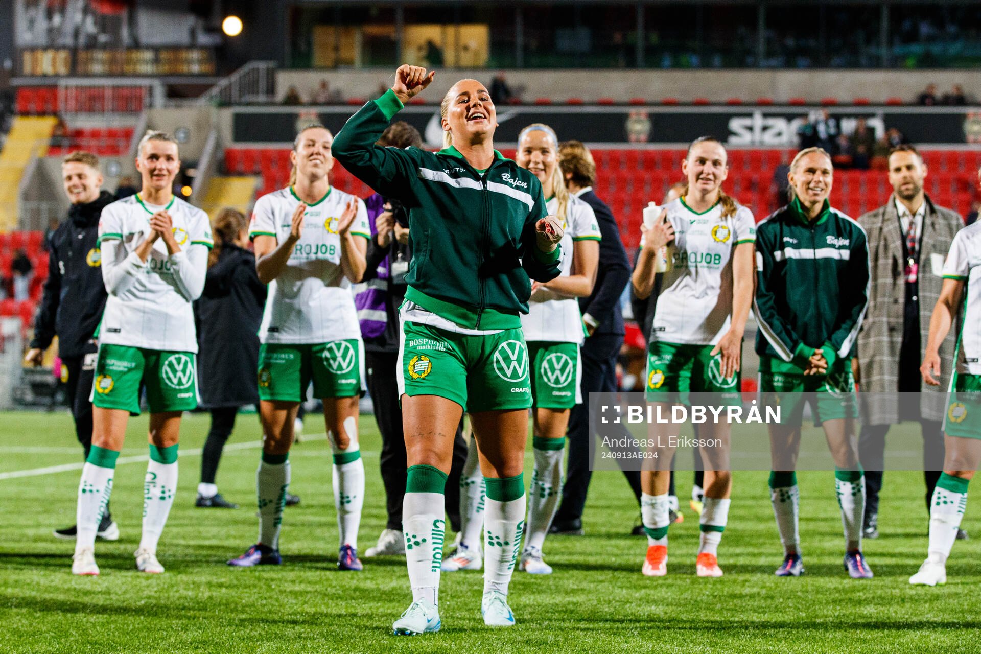 Hammarbys Cathinka Tandberg jublar