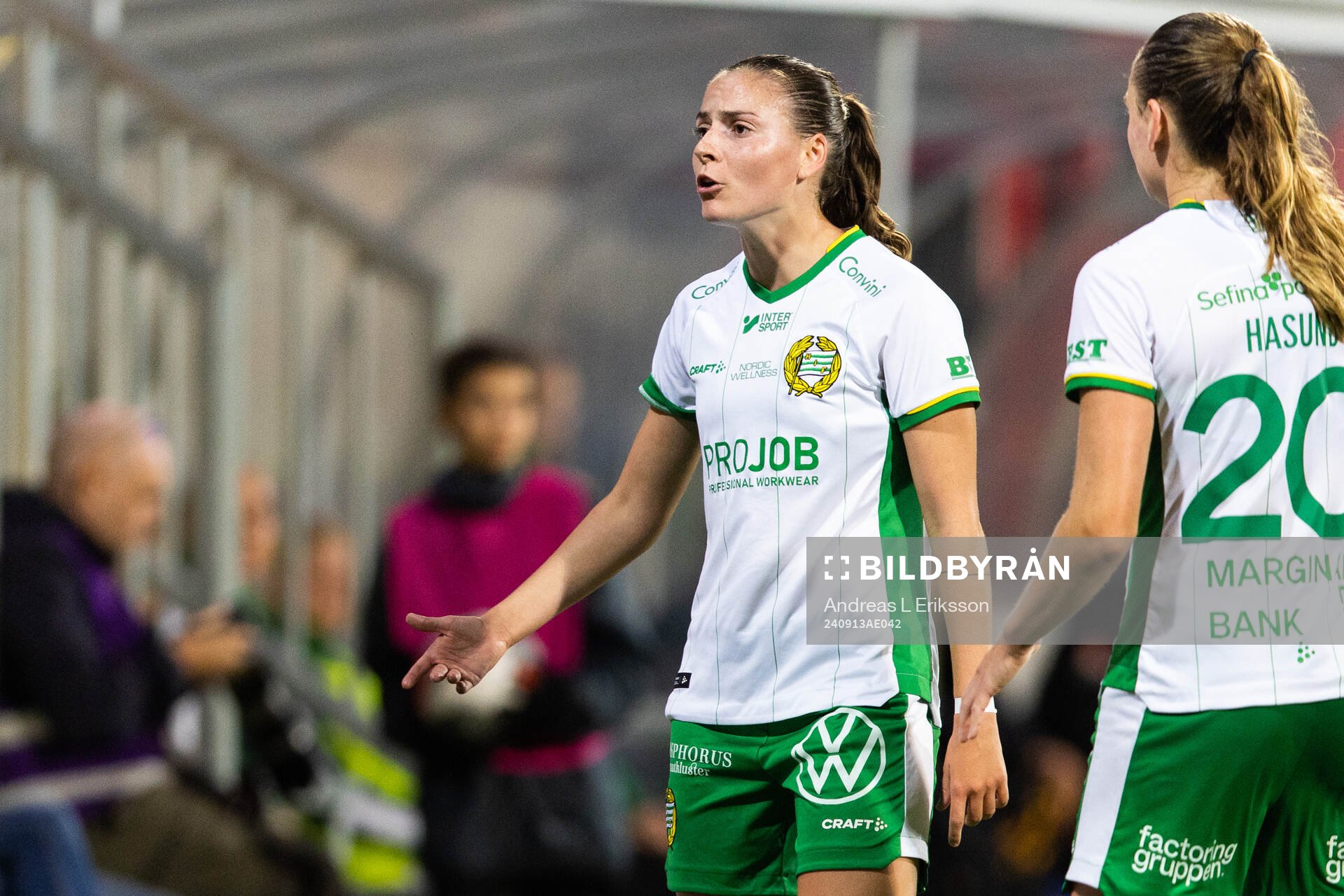 Hammarbys Smilla Vallotto reagerar