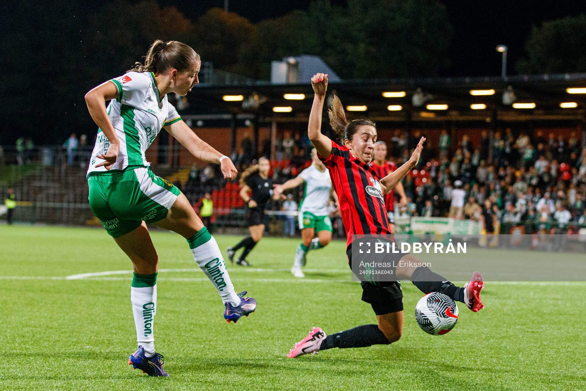 Hammarbys Smilla Vallotto och Brommapojkarnas
